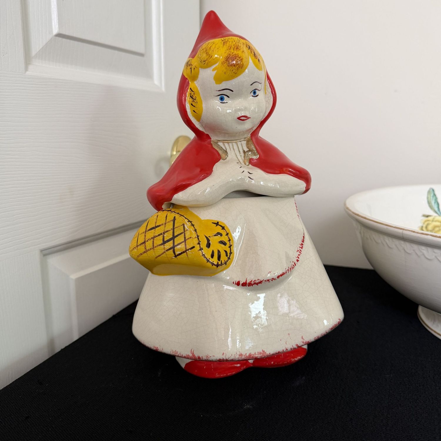 McCoy pottery red riding hood cookie jar, 12 McCoy pottery red riding hood cookie jar, 12"