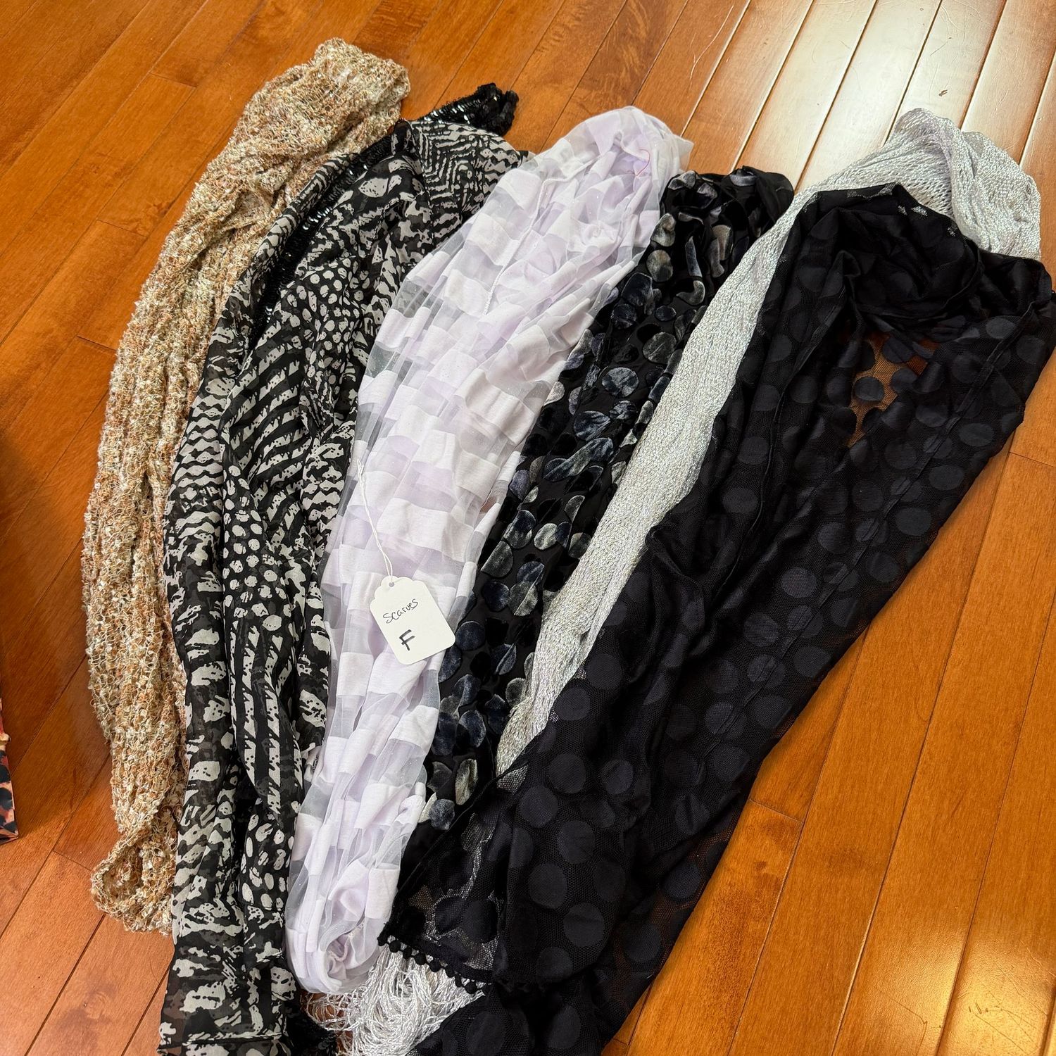 Bag of scarves F - variety of dressy scarves