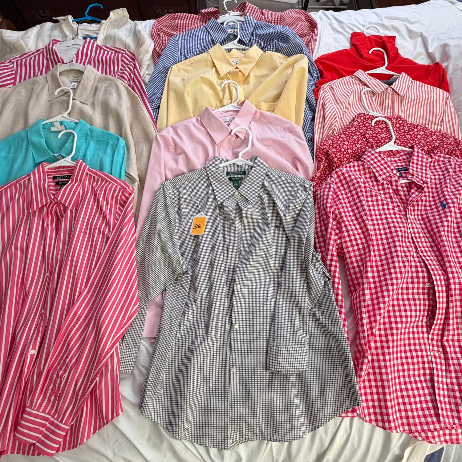 Ladies' Tops Size L Group #26, mostly button front