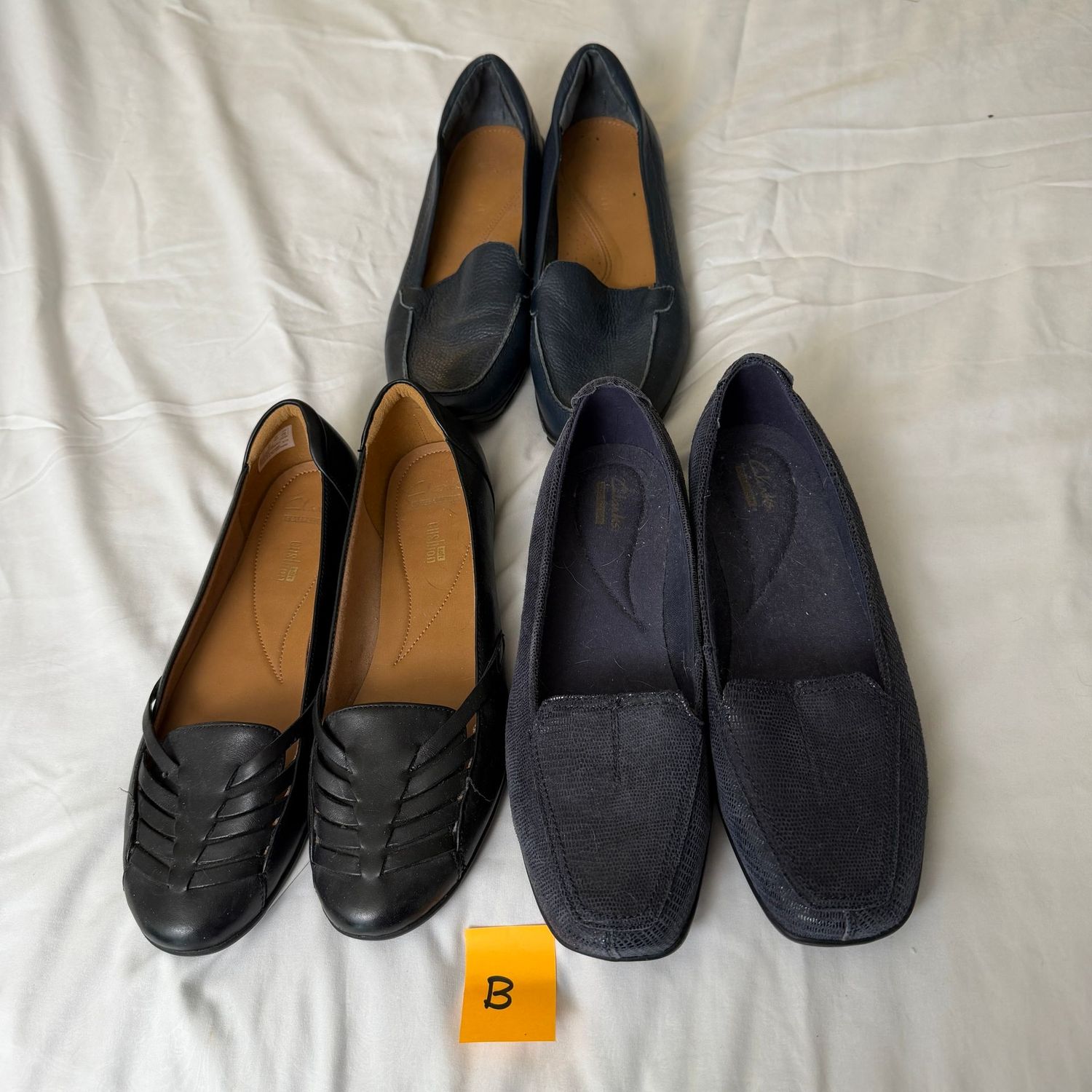 Shoe Lot B, 3 pair, size 8.5 Shoe Lot B, 3 pair, size 8.5
