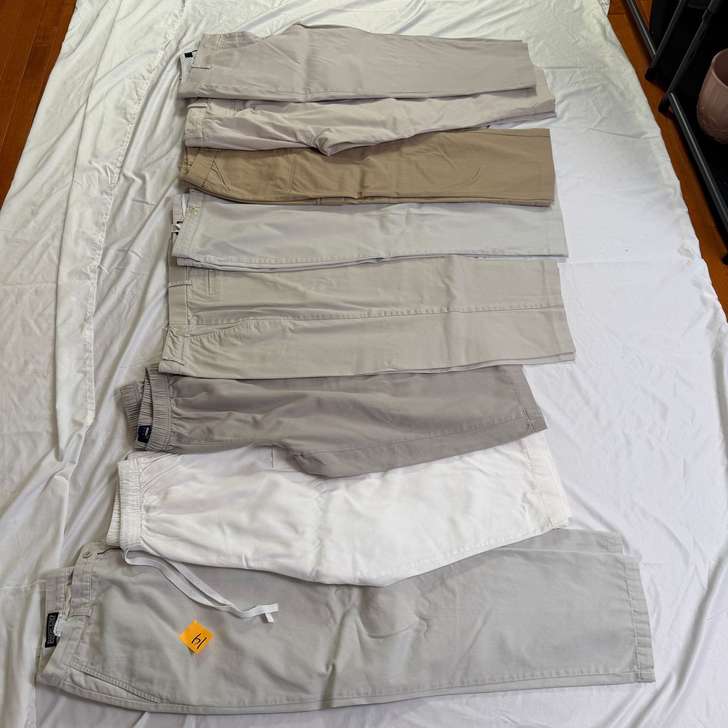 Pants Lot J, 8 pair, full-length & capri size 14, & 14 short Pants Lot J, 8 pair, full-length & capri size 14, & 14 short