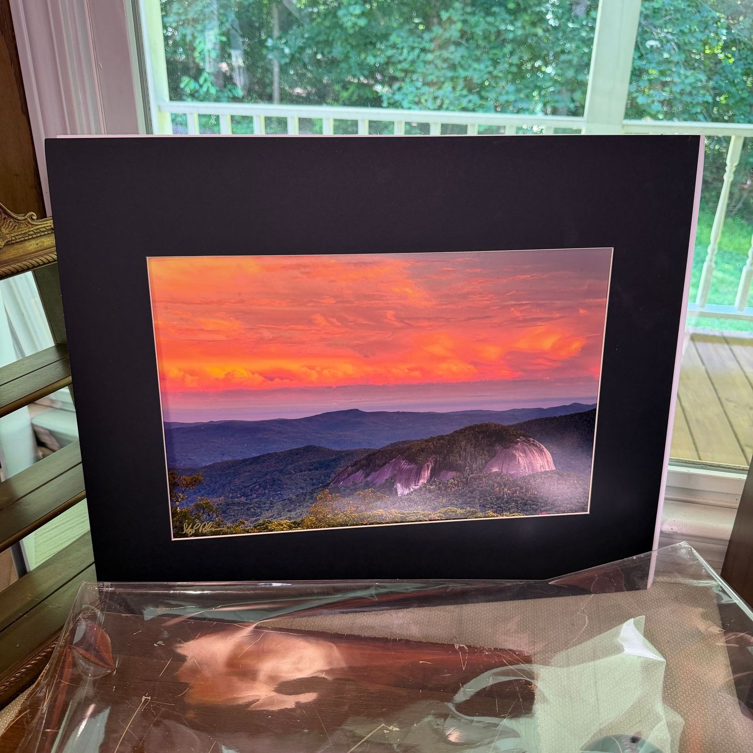 Photographic print, signed, At Looking Glass Rock, Stacy Redmon, 19 Photographic print, signed, At Looking Glass Rock, Stacy Redmon, 19" x 24"