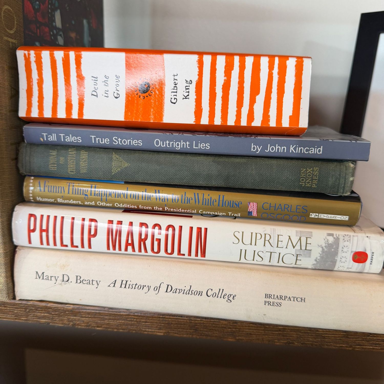 Group of books including Devil in the Grace, A History of Davidson College Group of books including Devil in the Grace, A History of Davidson College
