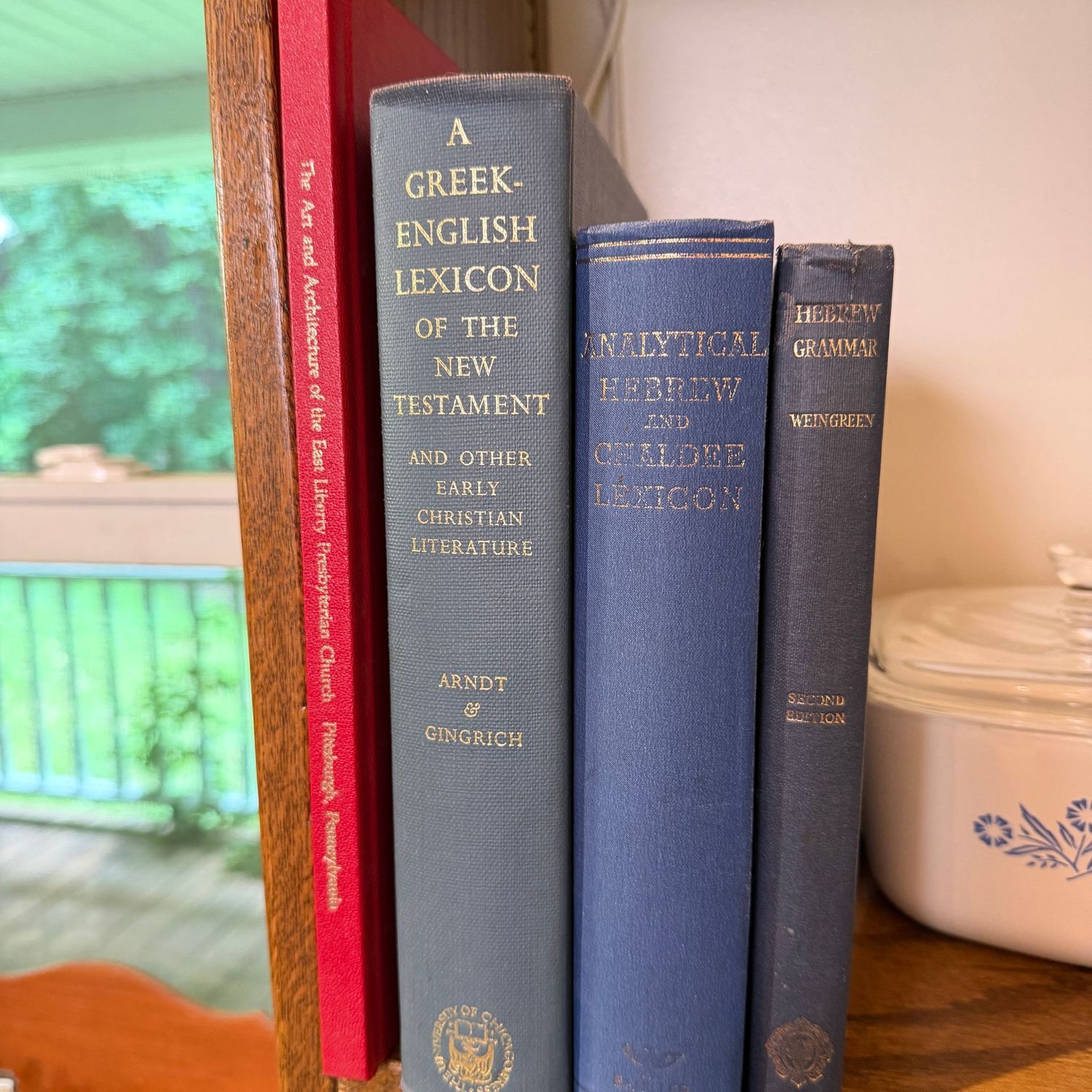 Group of liturgical books including Greek-English Lexicon Group of liturgical books including Greek-English Lexicon