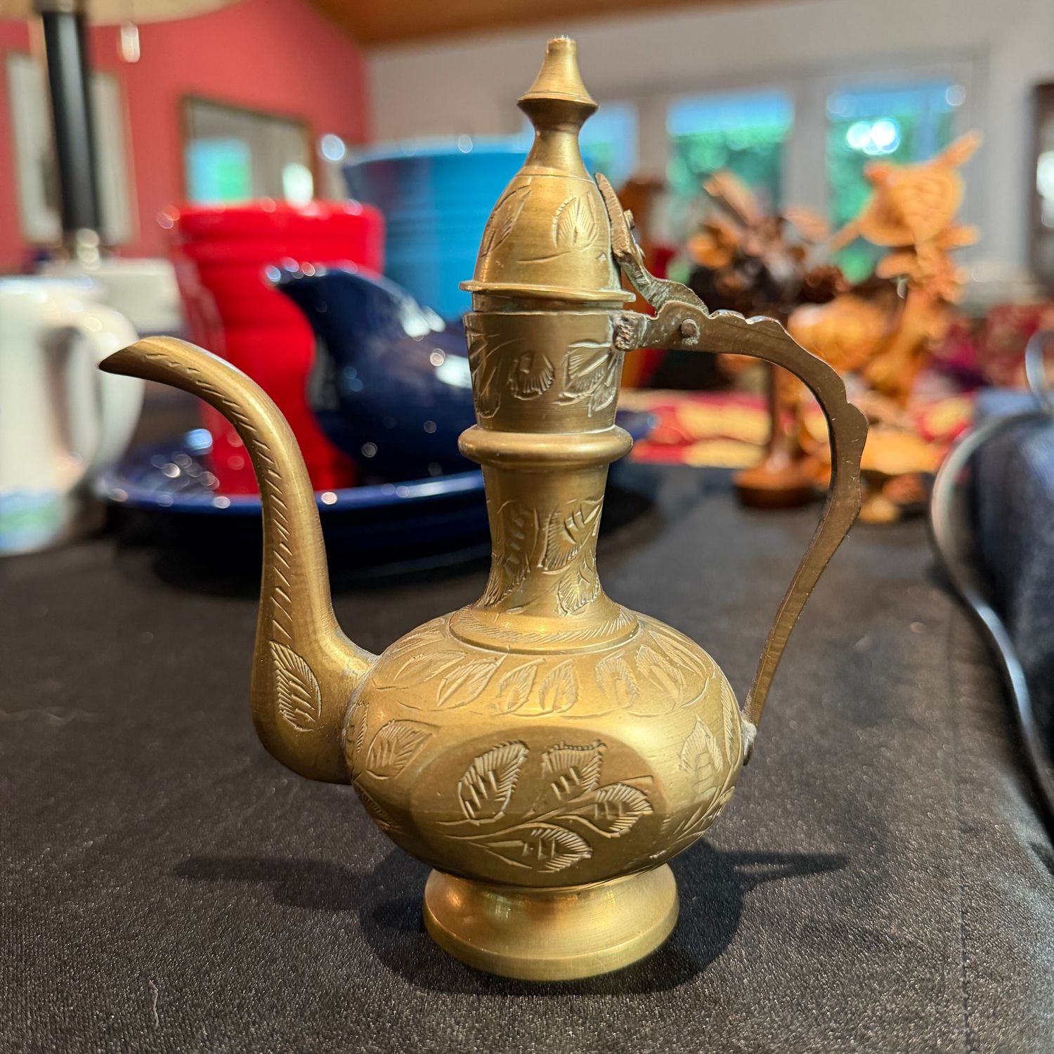 Brass small coffee, India, 5.5 Brass small coffee, India, 5.5"H