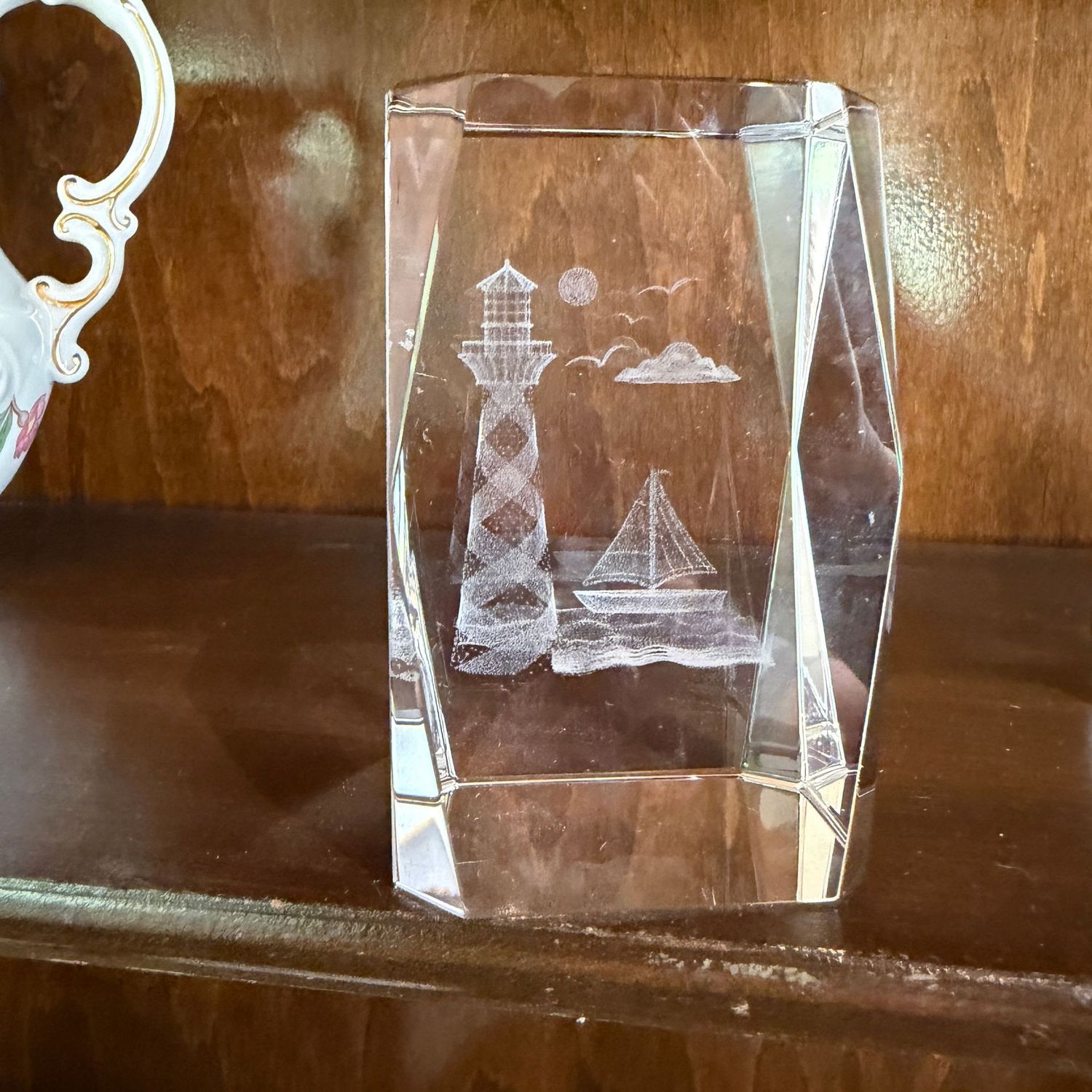 Glass lighthouse prism, 2.5 Glass lighthouse prism, 2.5"