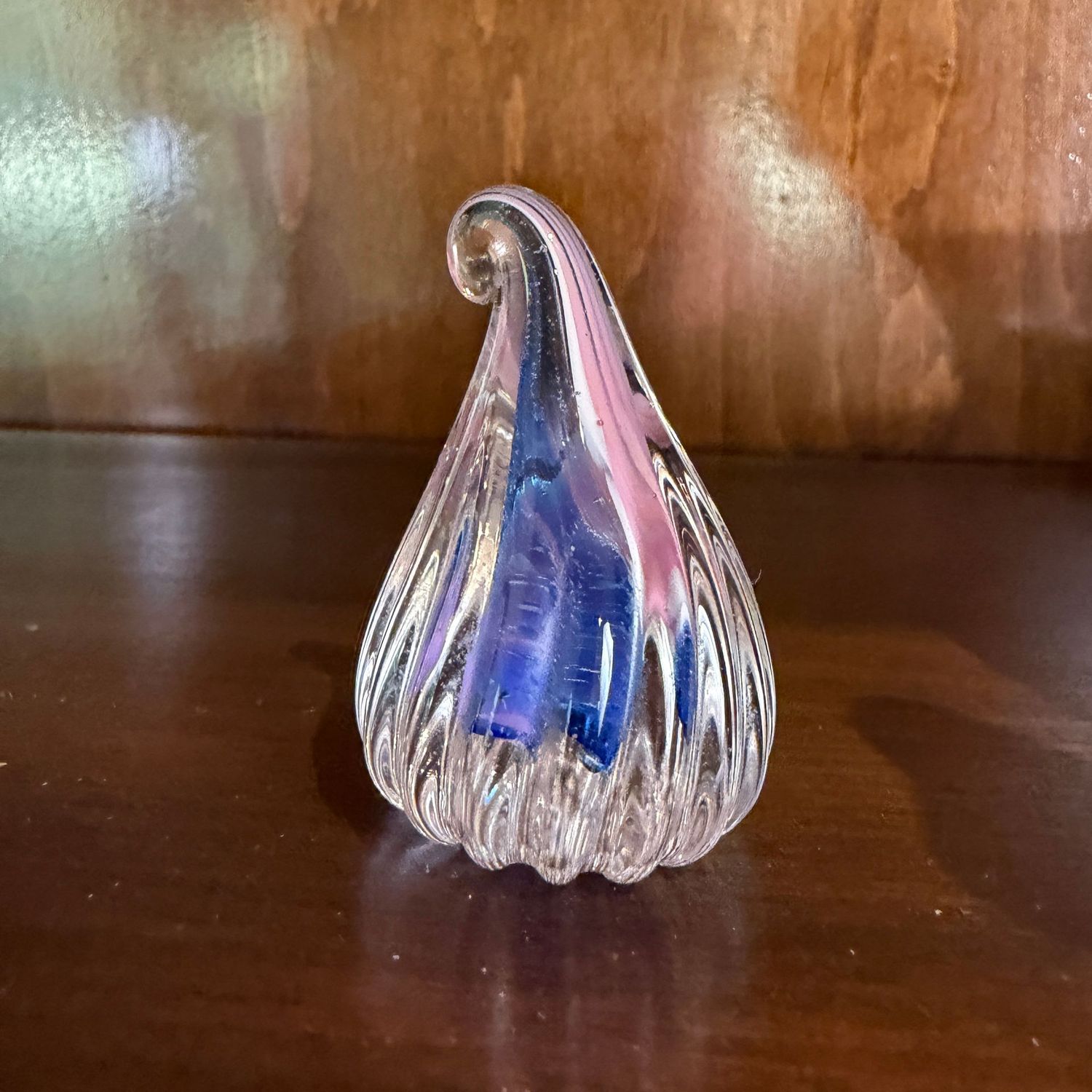 Glass candy drop paperweight 1.5 Glass candy drop paperweight 1.5"