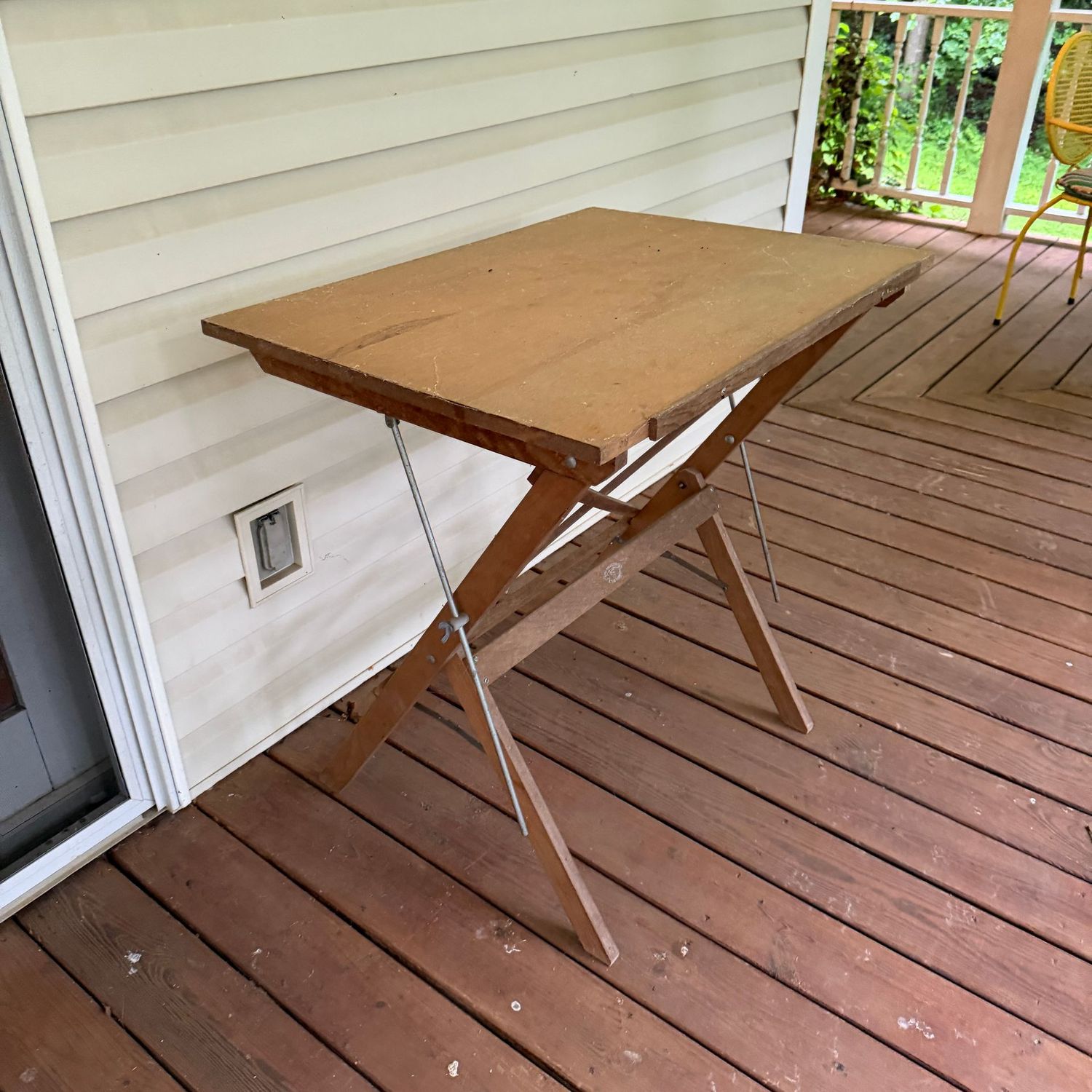 Wooden art, drafting table, foldable, 32 Wooden art, drafting table, foldable, 32"H x 30"W x 23"D
