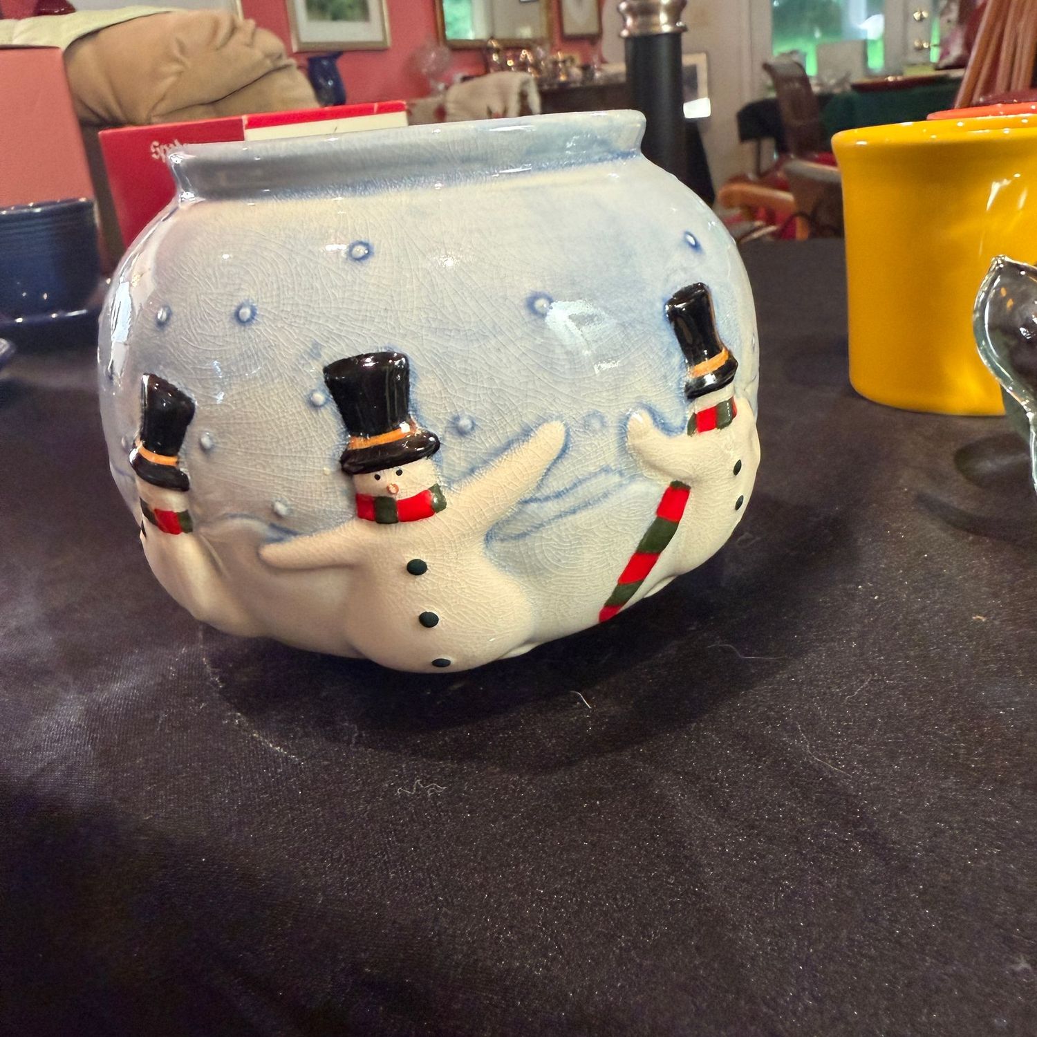 Large snowman candle, 4.5 Large snowman candle, 4.5"W
