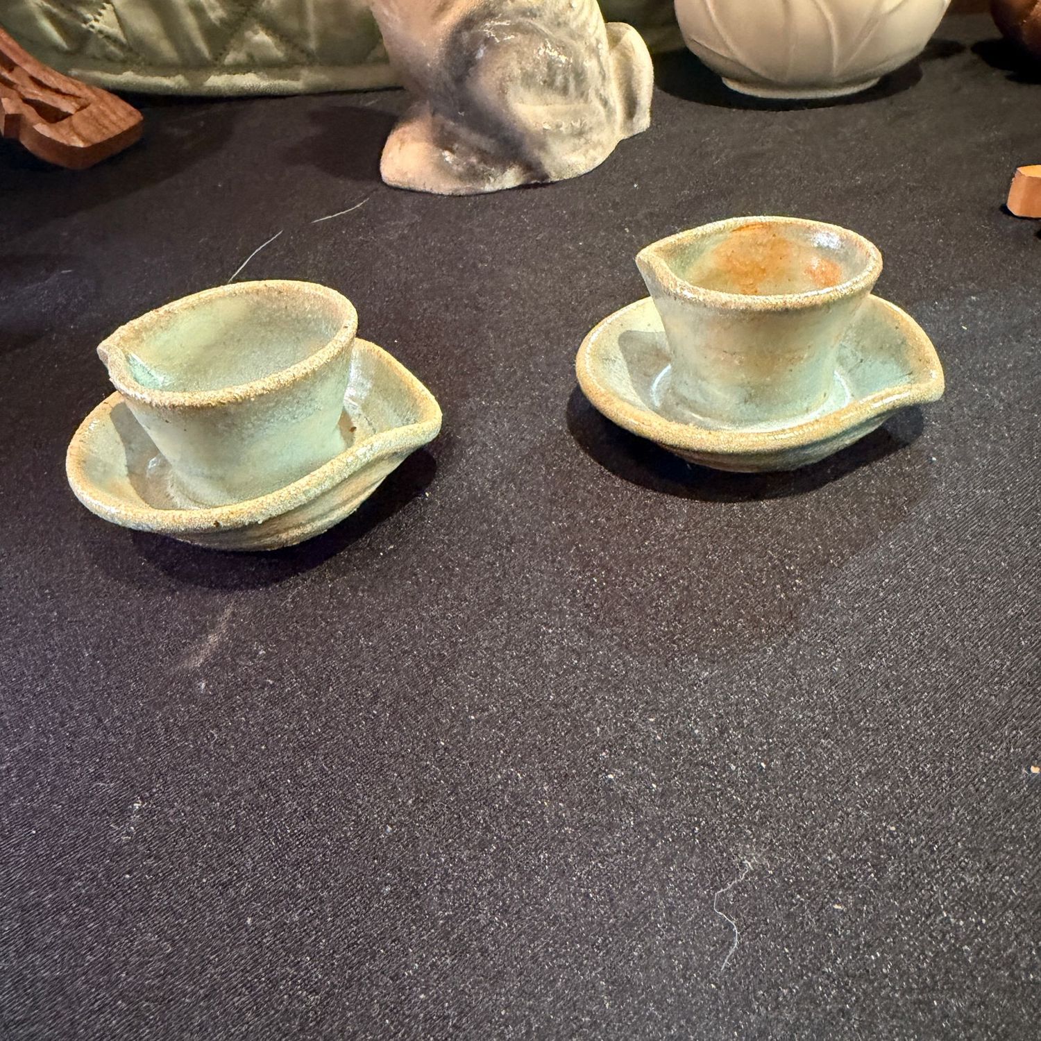 Petite pottery creamers, votives, 2.5 Petite pottery creamers, votives, 2.5"