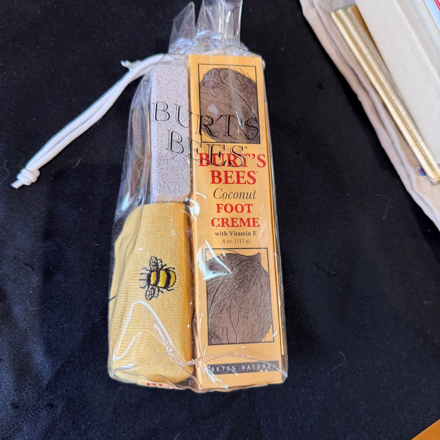 Package of Burt's Bees foot cream set