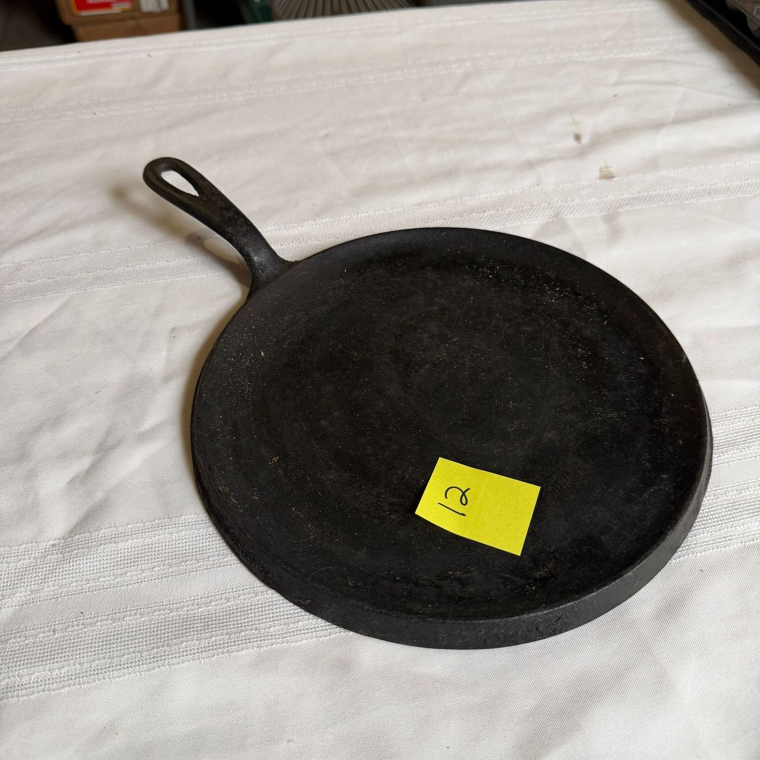 Lot #12, Wagner Ware Sidney -0-, griddle pan, 10 Lot #12, Wagner Ware Sidney -0-, griddle pan, 10"