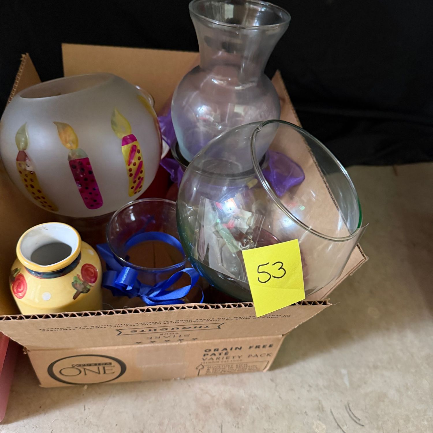 Lot #53, box of small vases Lot #53, box of small vases