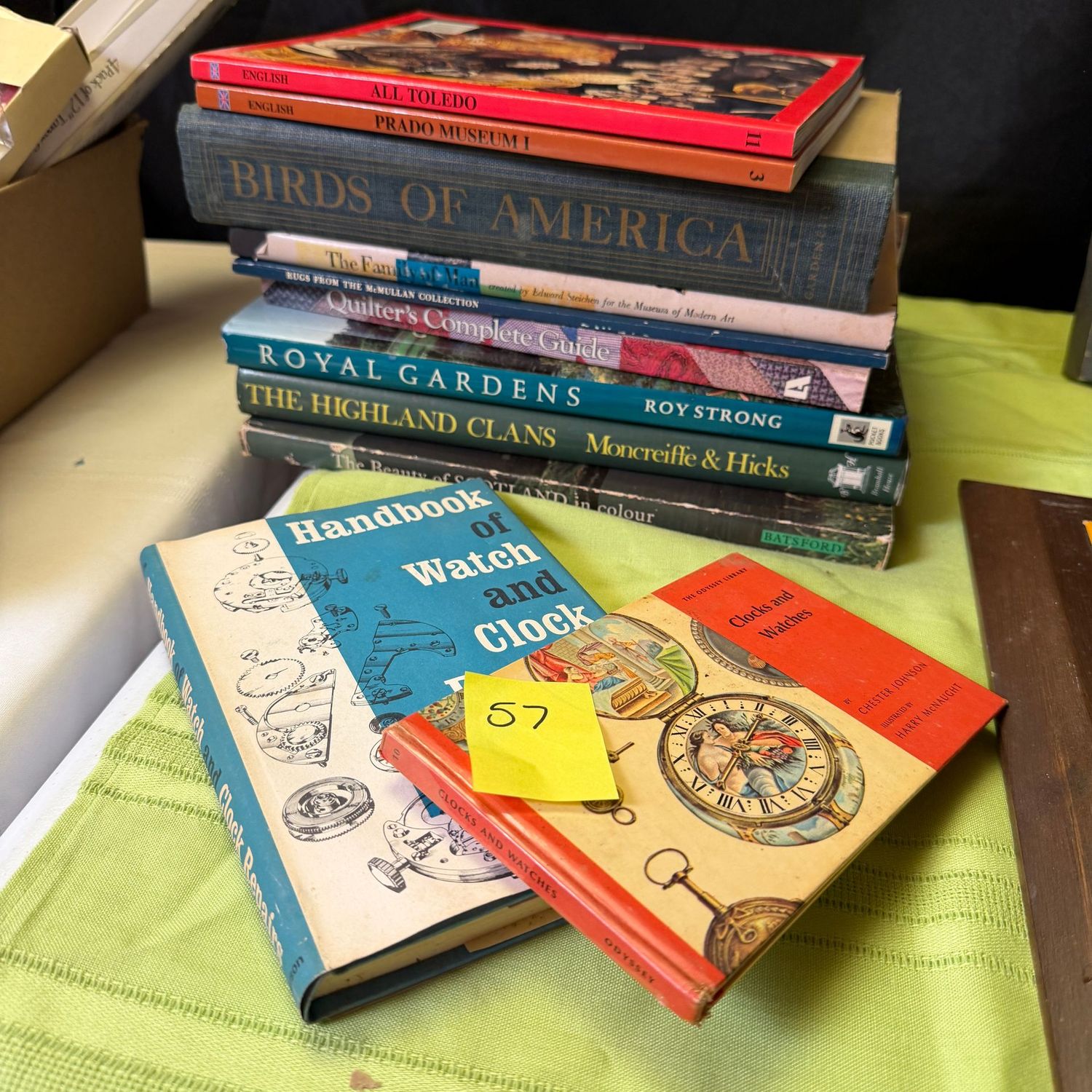 Lot #57, group of books including Birds of America and The Highland Clans Lot #57, group of books including Birds of America and The Highland Clans