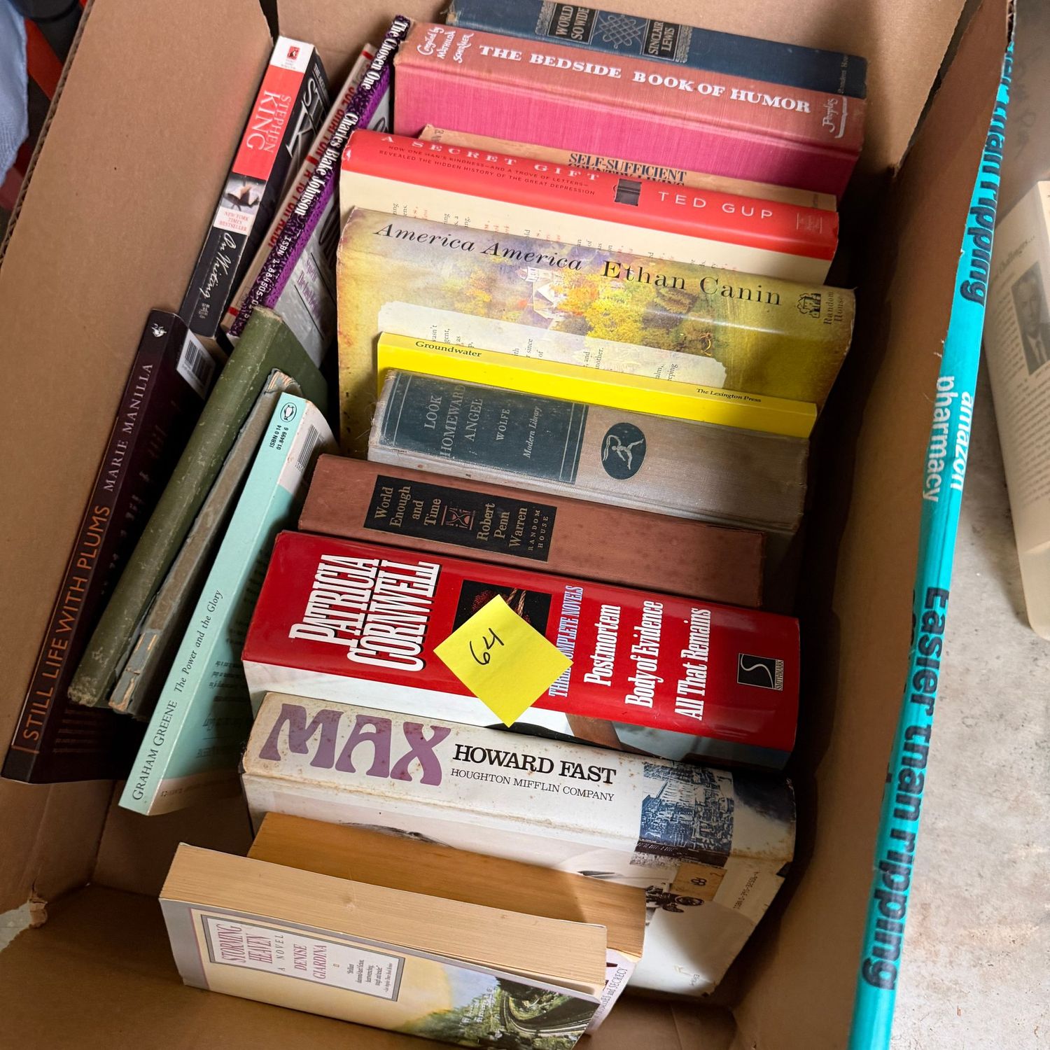 Lot #64, box of books, including Howard Fast