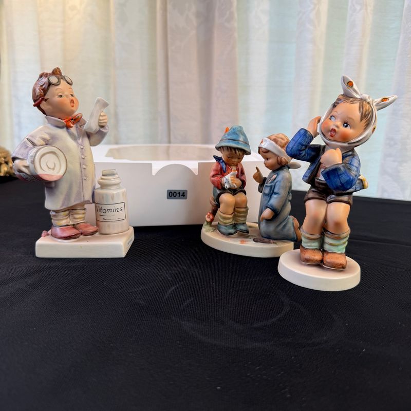 Hummel medical figurines, the tallest is 5.5", S0014