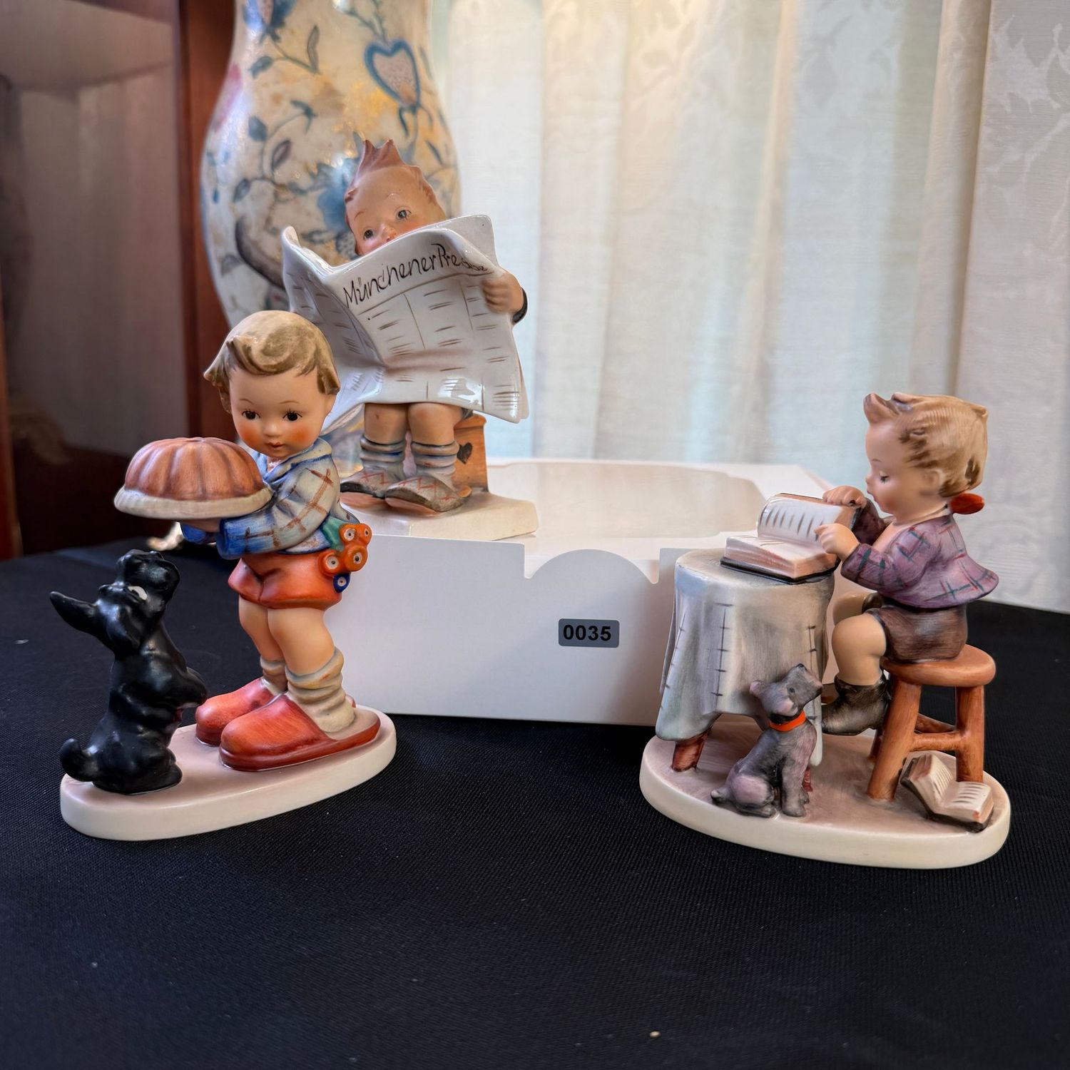 Trio of large Hummel figurines, the tallest is 5.25", S0035