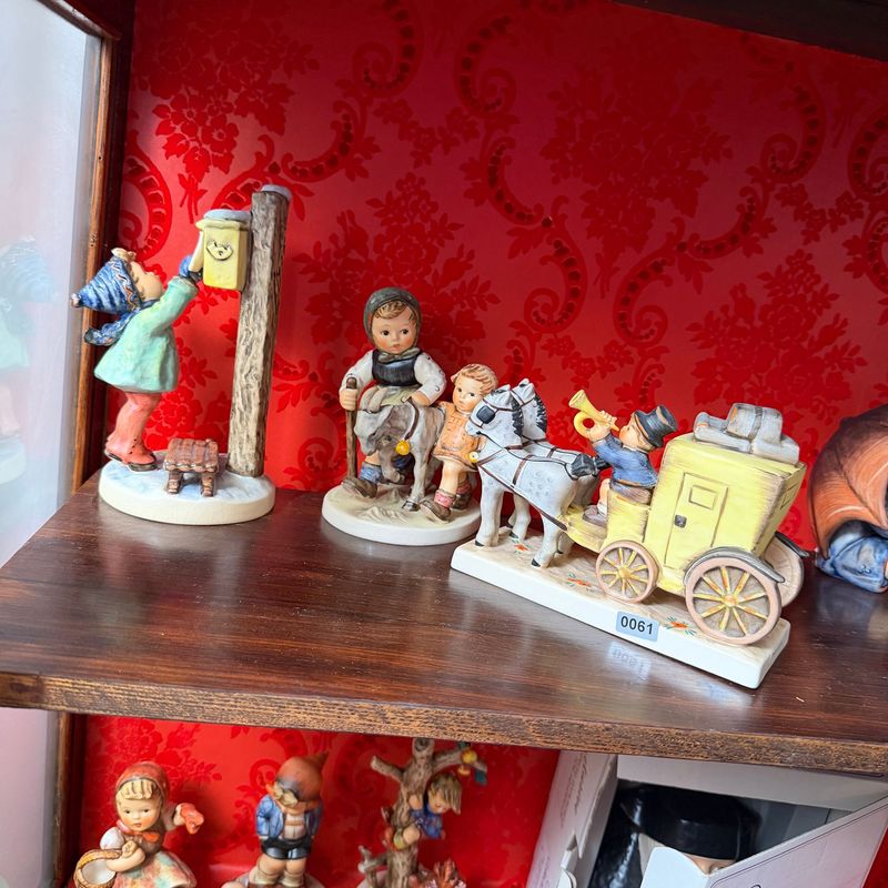 Group of 3 large Hummel figurines, including signed carriage, tallest is 7"H, S0061