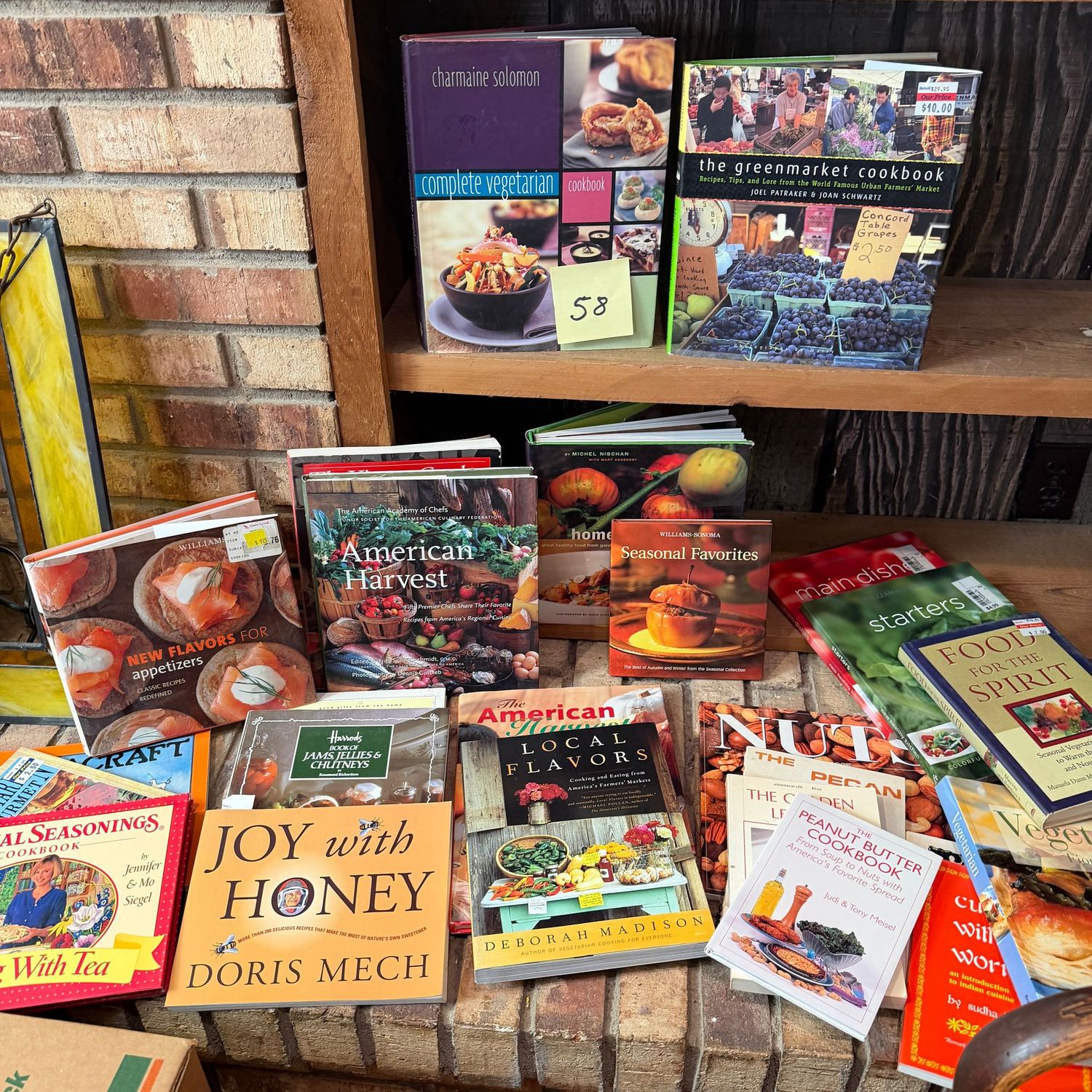 Box Lot (Packed - approx. 30 lbs. in box) cookbooks, 58, vegetarian, appetizers, and more Box Lot (Packed - approx. 30 lbs. in box) cookbooks, 58, vegetarian, appetizers, and more