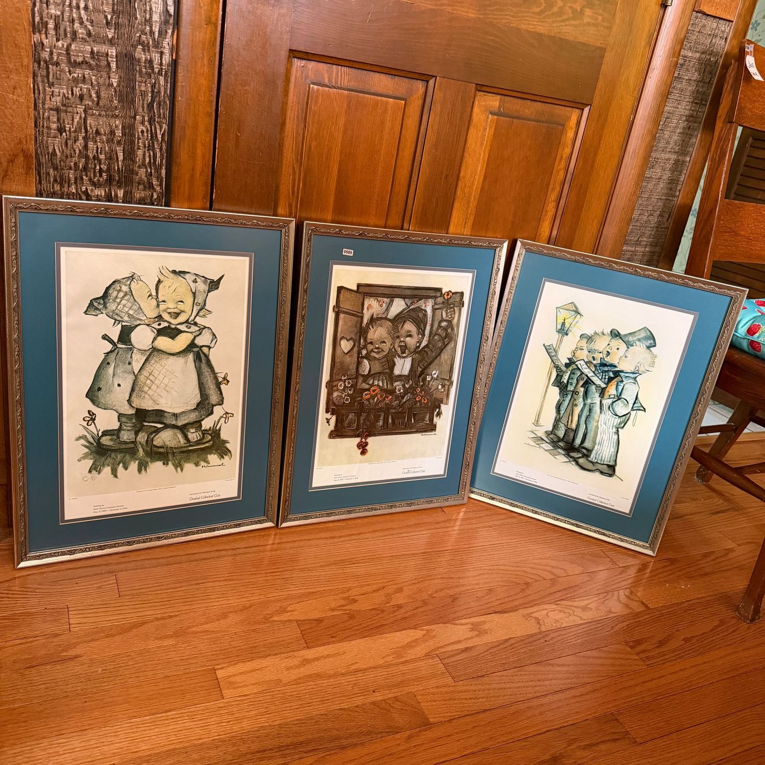 Hummel Goebel Collectors' Club large framed vintage prints, large size, 22 Hummel Goebel Collectors' Club large framed vintage prints, large size, 22" x 17", S0585