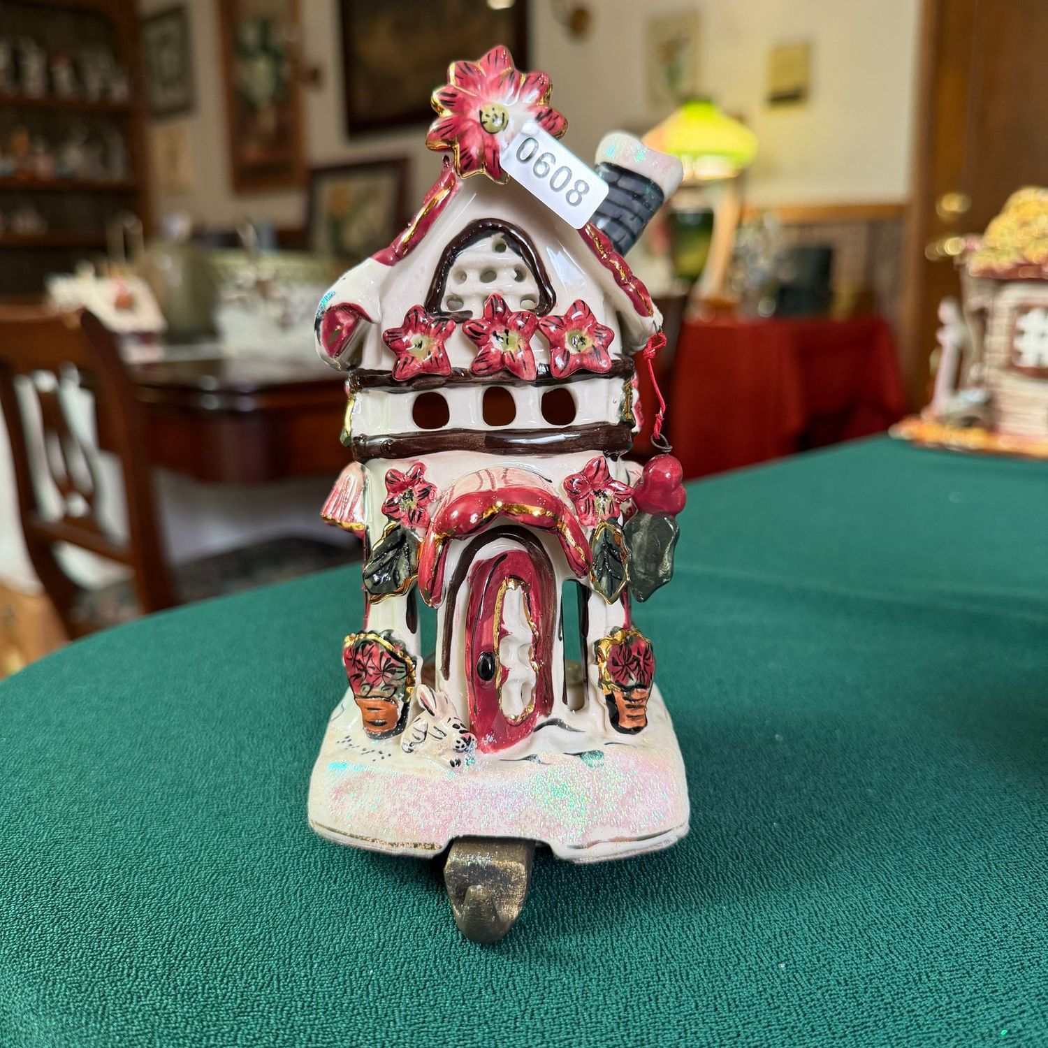 Blue Sky Clayworks S0608, florist house stocking hanger, 6"H