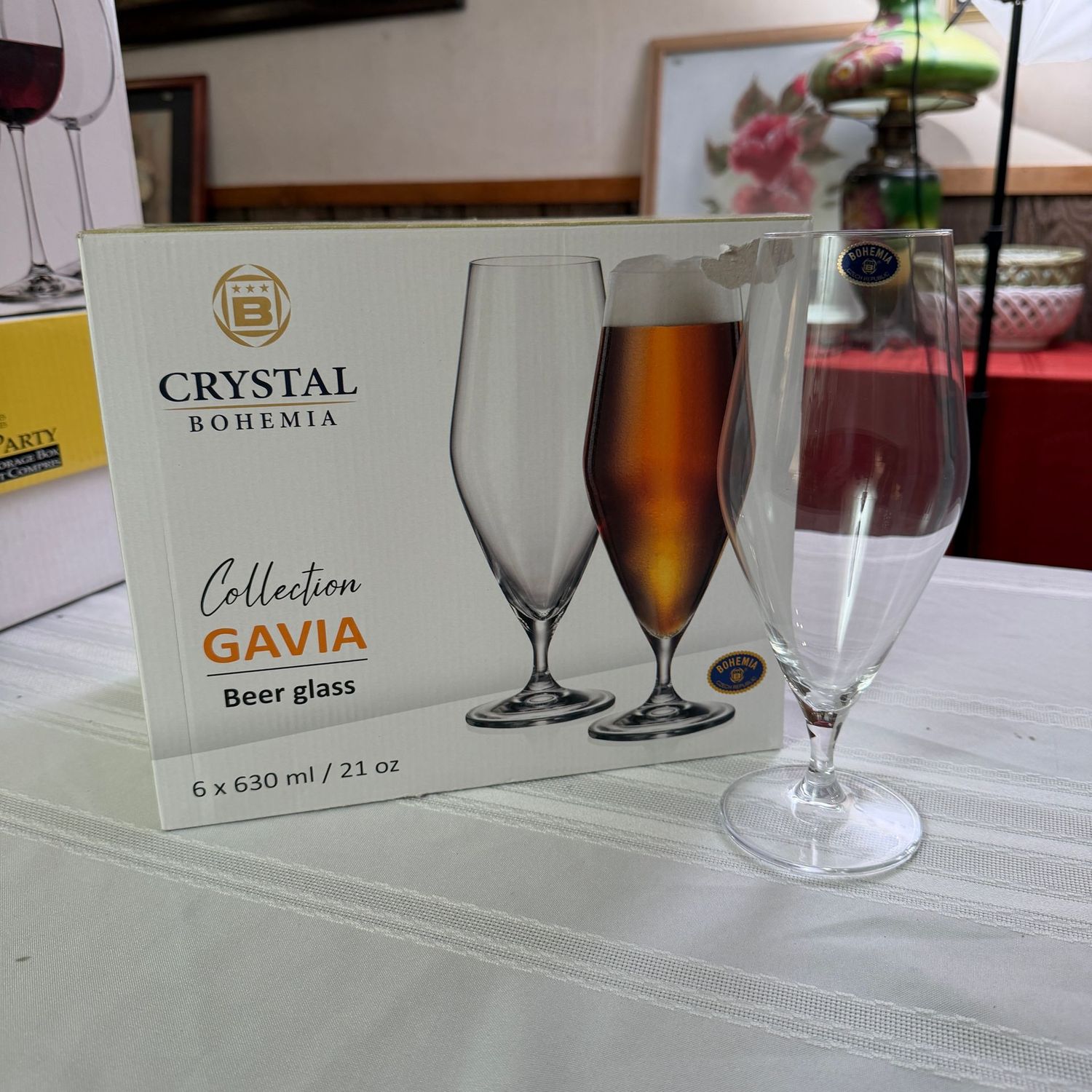 Crystal Bohemia Gavia beer glasses, set of 6, S0714 Crystal Bohemia Gavia beer glasses, set of 6, S0714