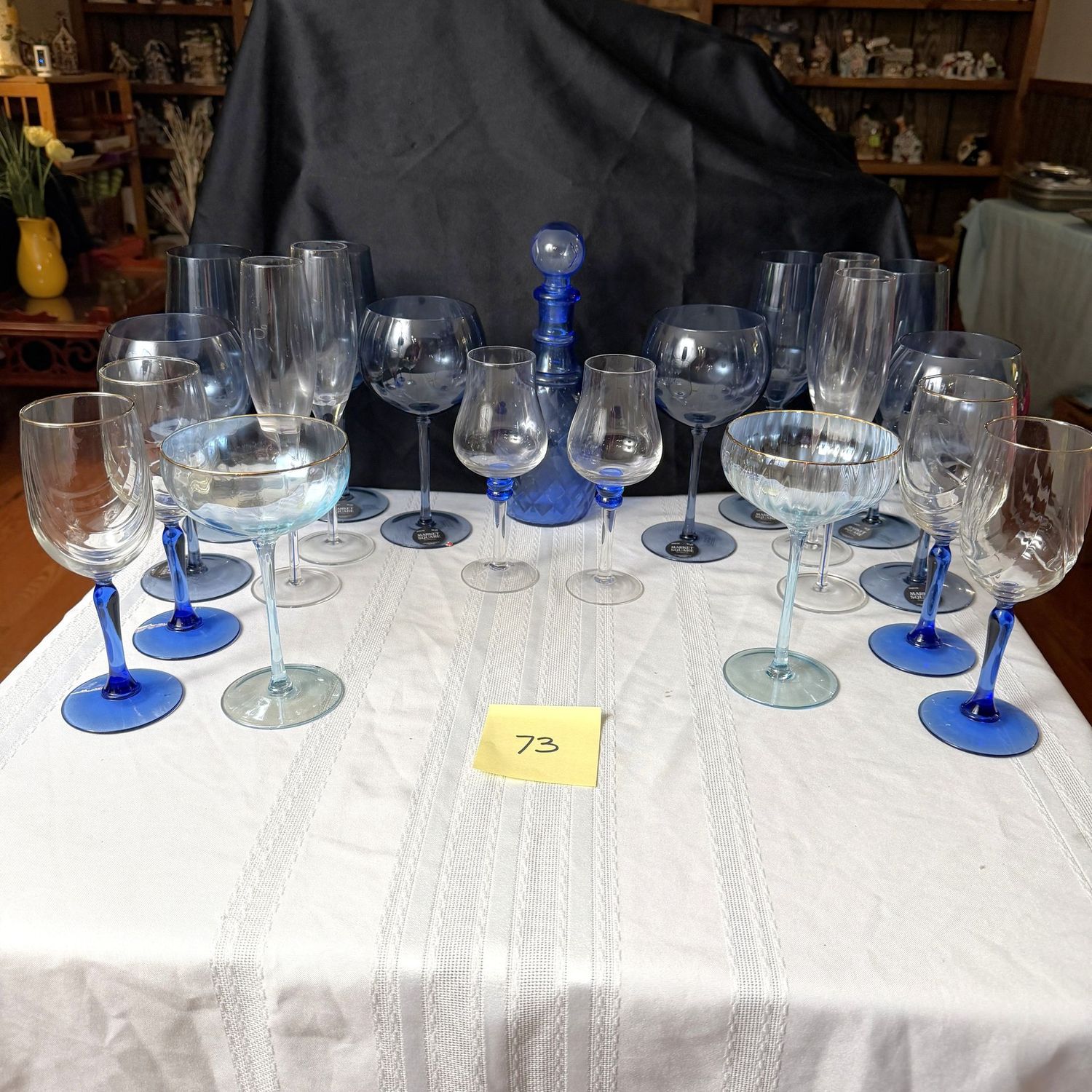 Box Lot (Wrapped) 73, The Blues stemware and decanter Box Lot (Wrapped) 73, The Blues stemware and decanter