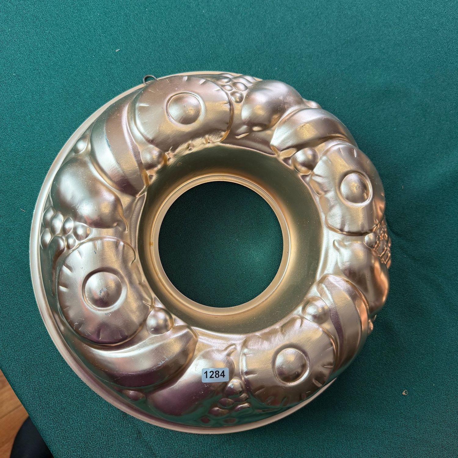 Large, round ring jello mold, fruit shapes, 12 Large, round ring jello mold, fruit shapes, 12"W, S1284