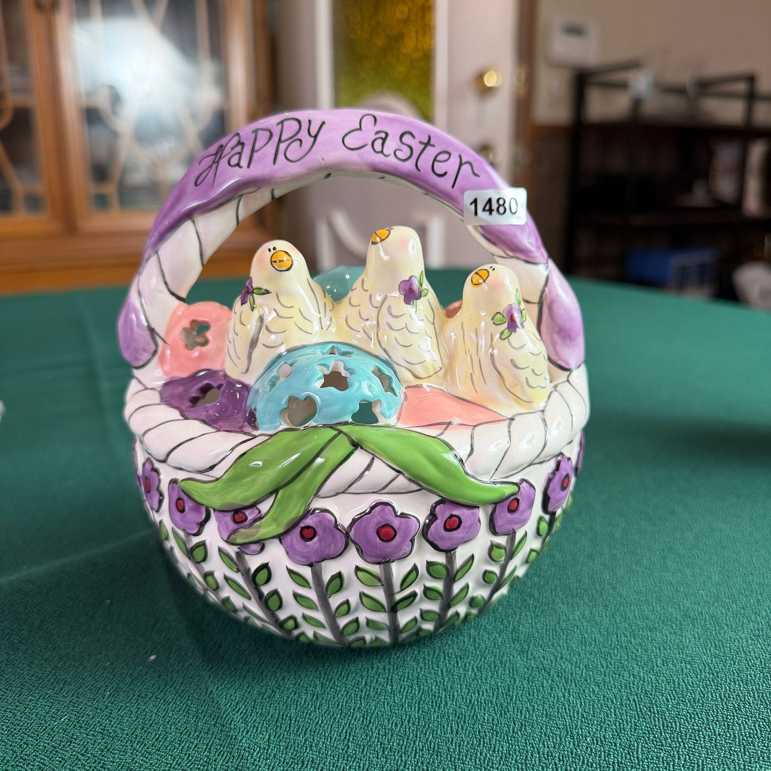 Blue Sky S1480 Happy Easter basket, 6 Blue Sky S1480 Happy Easter basket, 6"