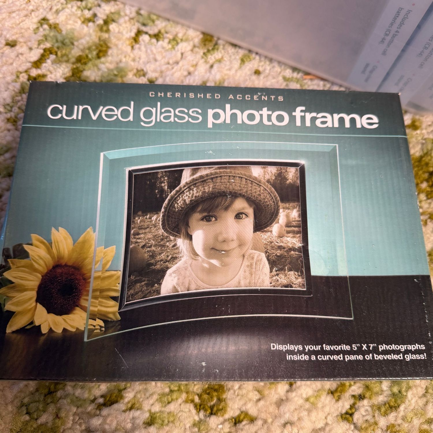 Cherished Accents curved glass 5x7 photo frame, S1489 Cherished Accents curved glass 5x7 photo frame, S1489