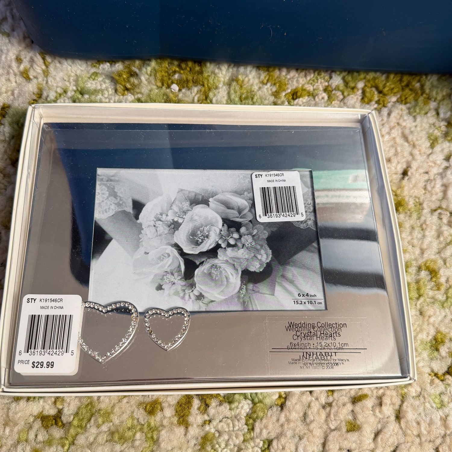 Wedding Collection mirrored frame, fits 4x6, S1504 Wedding Collection mirrored frame, fits 4x6, S1504