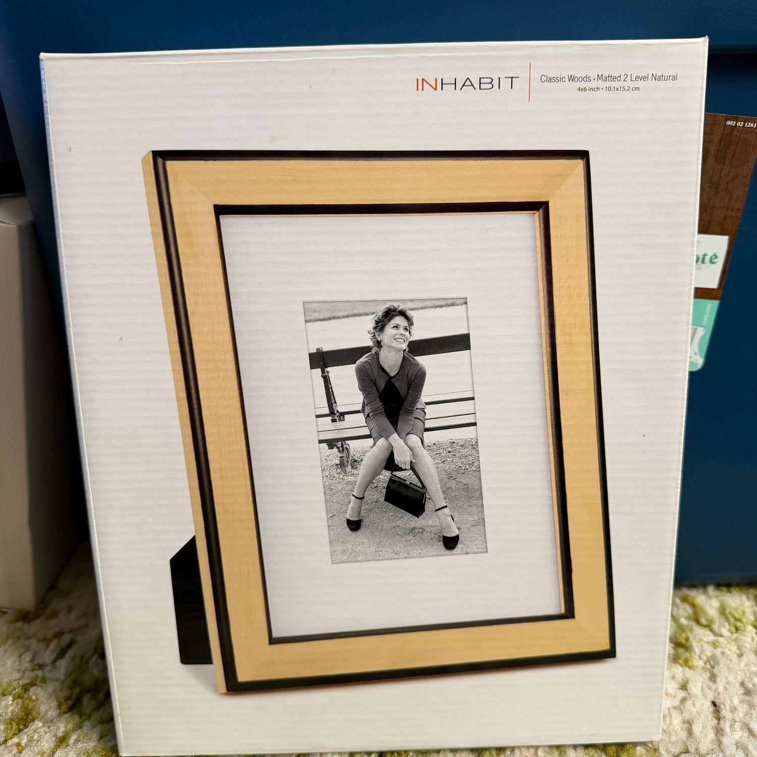 Inhabit classic woods frame, matted, fits 4x6, S1508
