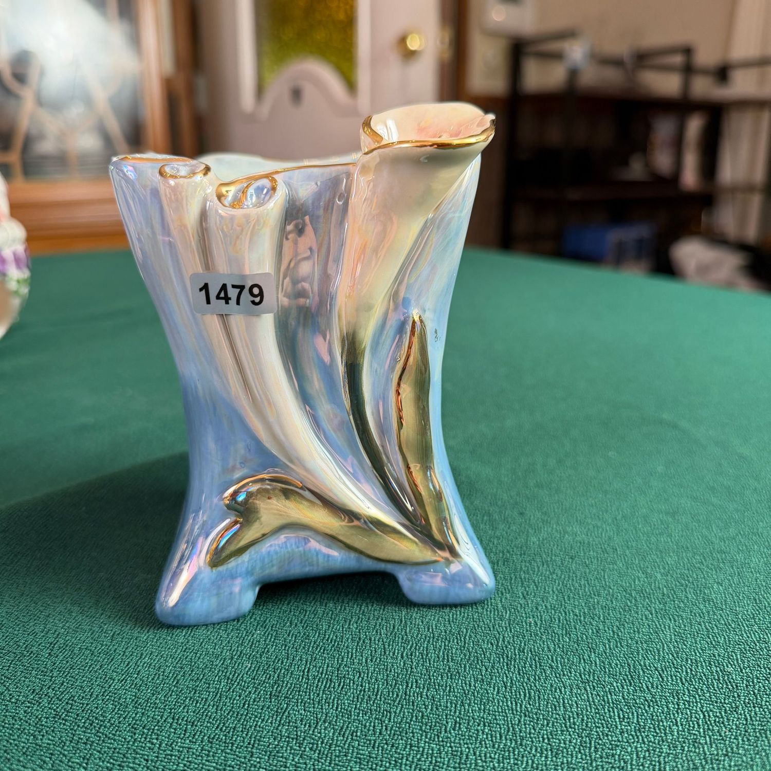 Blue Sky S1479 blue calla lily warmer, 5 Blue Sky S1479 blue calla lily warmer, 5"