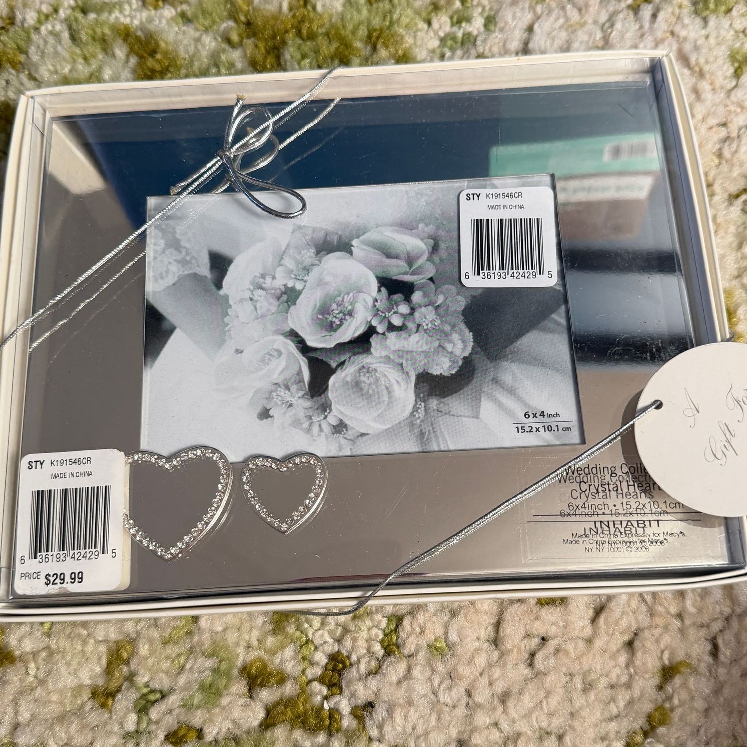 Wedding Collection mirrored frame, fits 4x6, S1505 Wedding Collection mirrored frame, fits 4x6, S1505