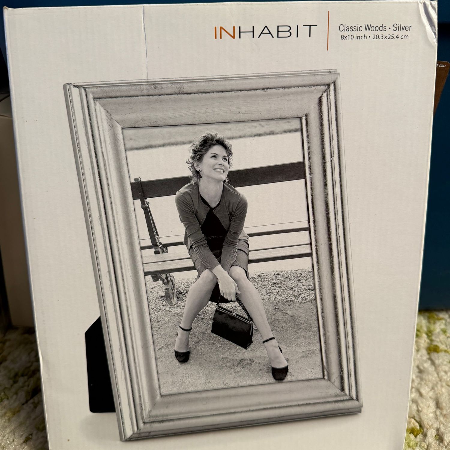 Inhabit classic woods silver frame, fits 8x10 Inhabit classic woods silver frame, fits 8x10", S1507