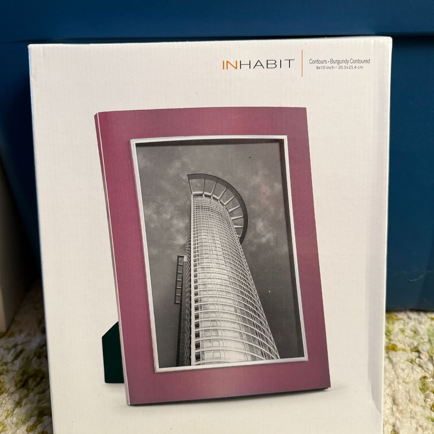 Inhabit contours burgundy frame, fits 8x10", S1506
