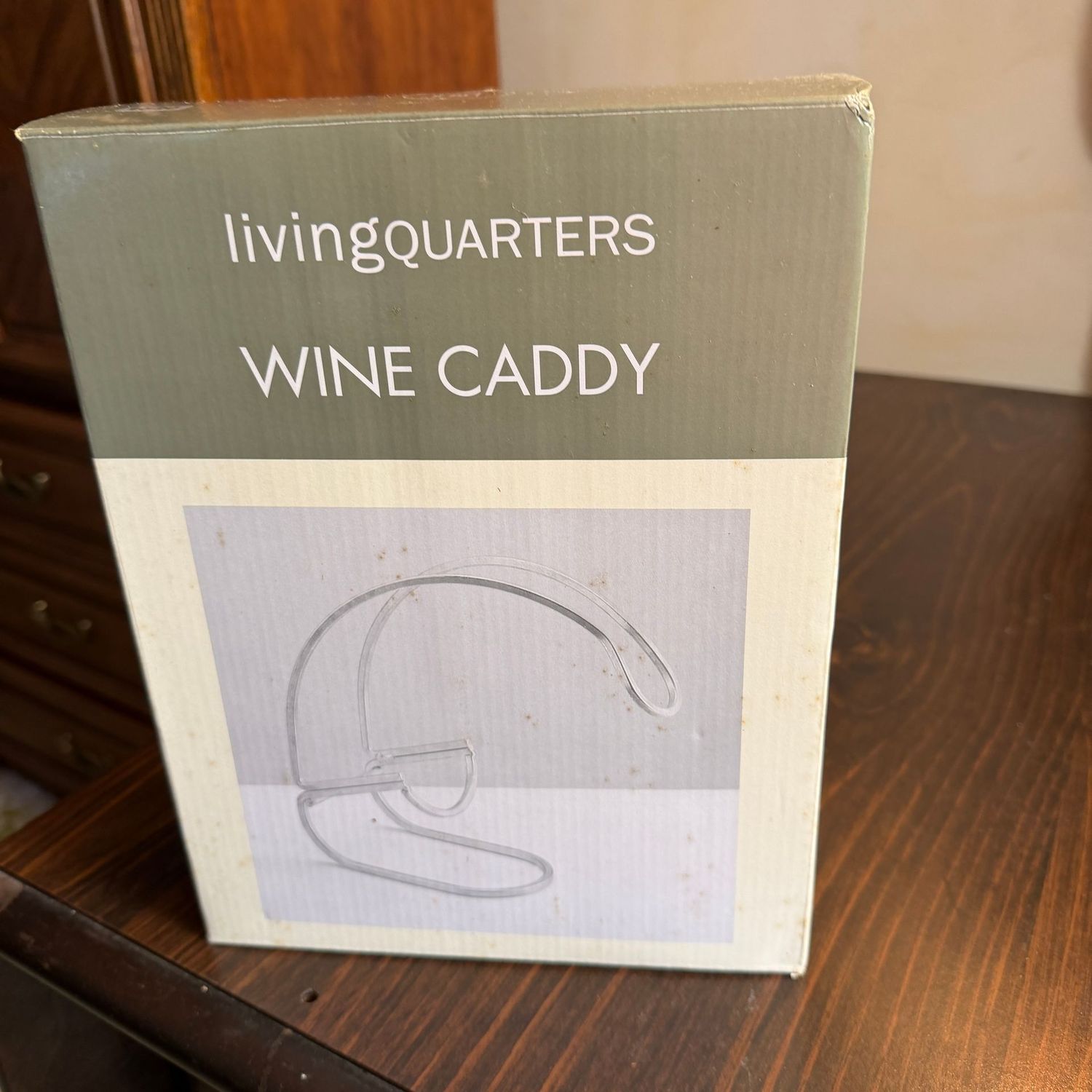 Living Quarters chrome wine caddy, S1520 Living Quarters chrome wine caddy, S1520