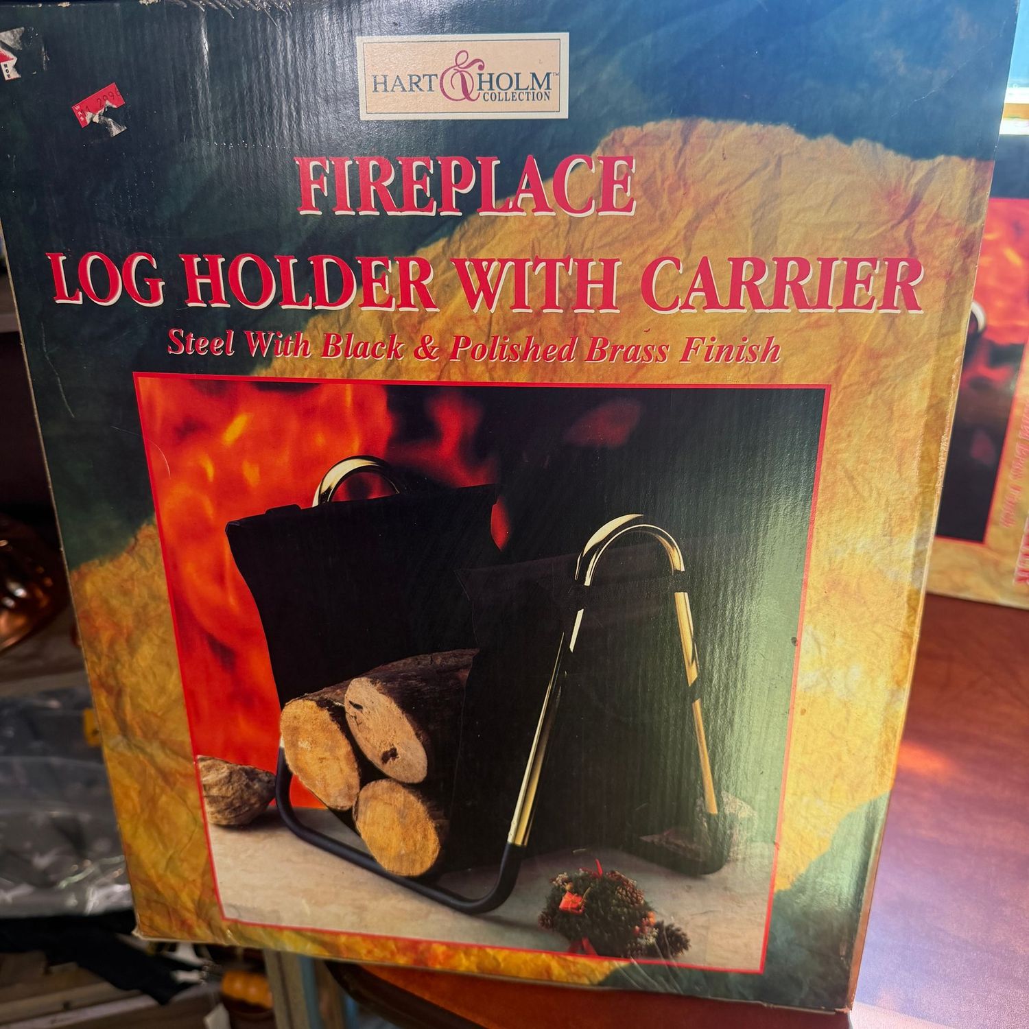 Hart & Holm Fireplace Log Holder with carrier, S1566 Hart & Holm Fireplace Log Holder with carrier, S1566