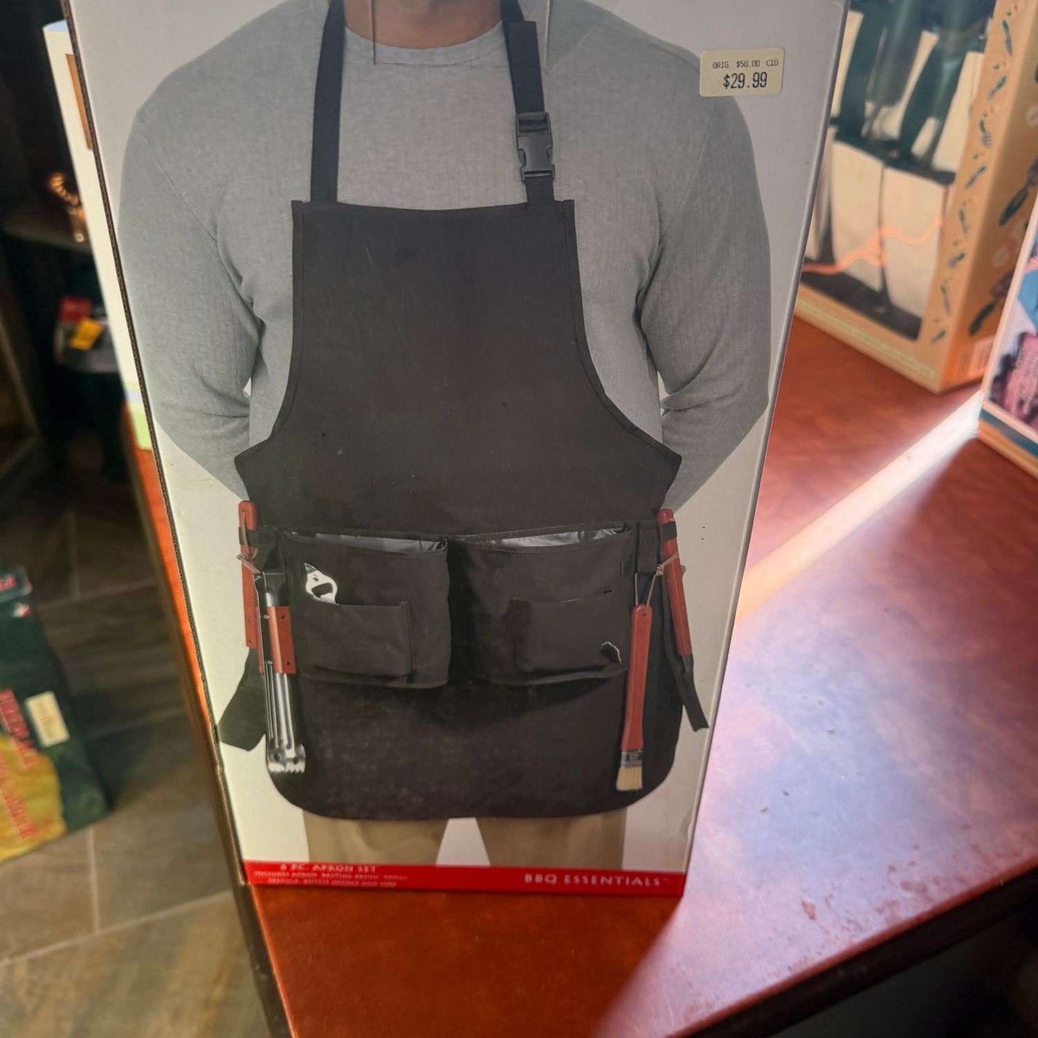Barbecue Apron set in box, S1571 Barbecue Apron set in box, S1571