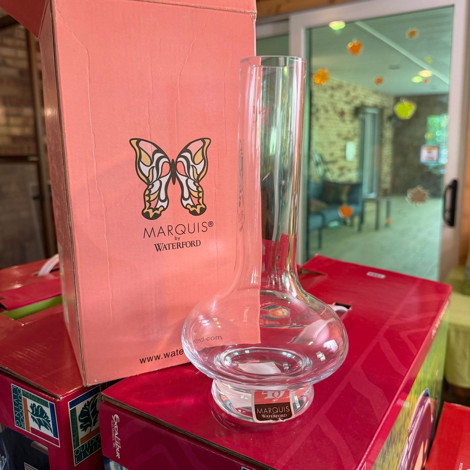 Waterford Marquis Samba crystal vase, 9", S1599