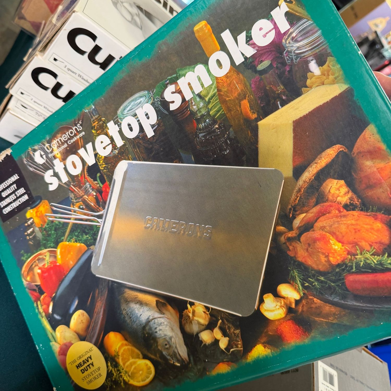 Stainless Steel stovetop smoker, S1617