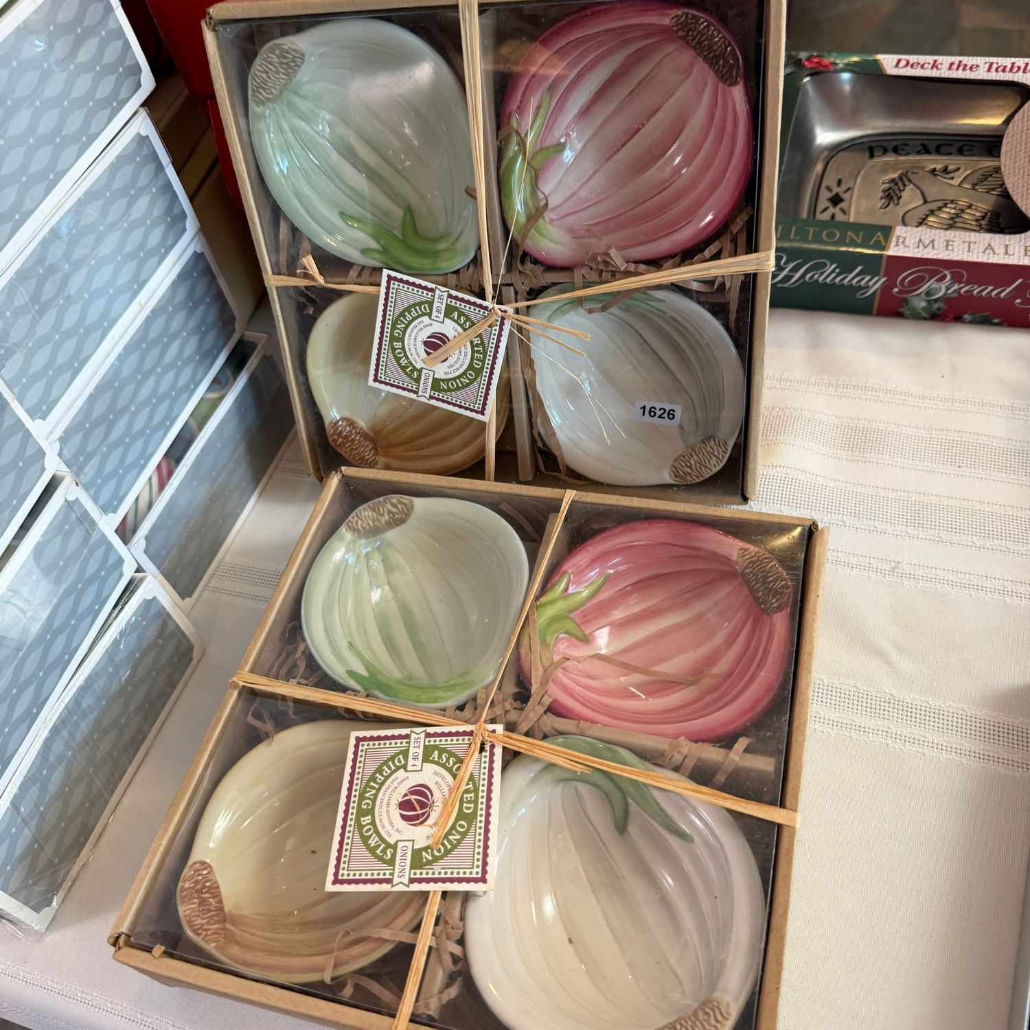 Two packages of Williams Sonoma (8 total) ceramic onion dipping bowls, S1626 Two packages of Williams Sonoma (8 total) ceramic onion dipping bowls, S1626