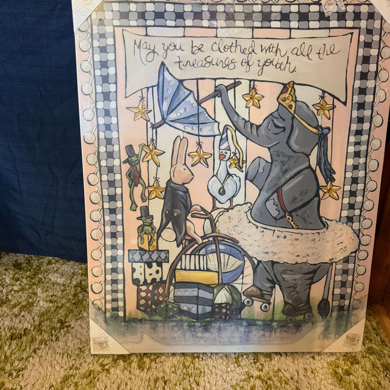 Print on canvas, Mary Jack Studios, May You Be Clothed, 29 Print on canvas, Mary Jack Studios, May You Be Clothed, 29" x 23"