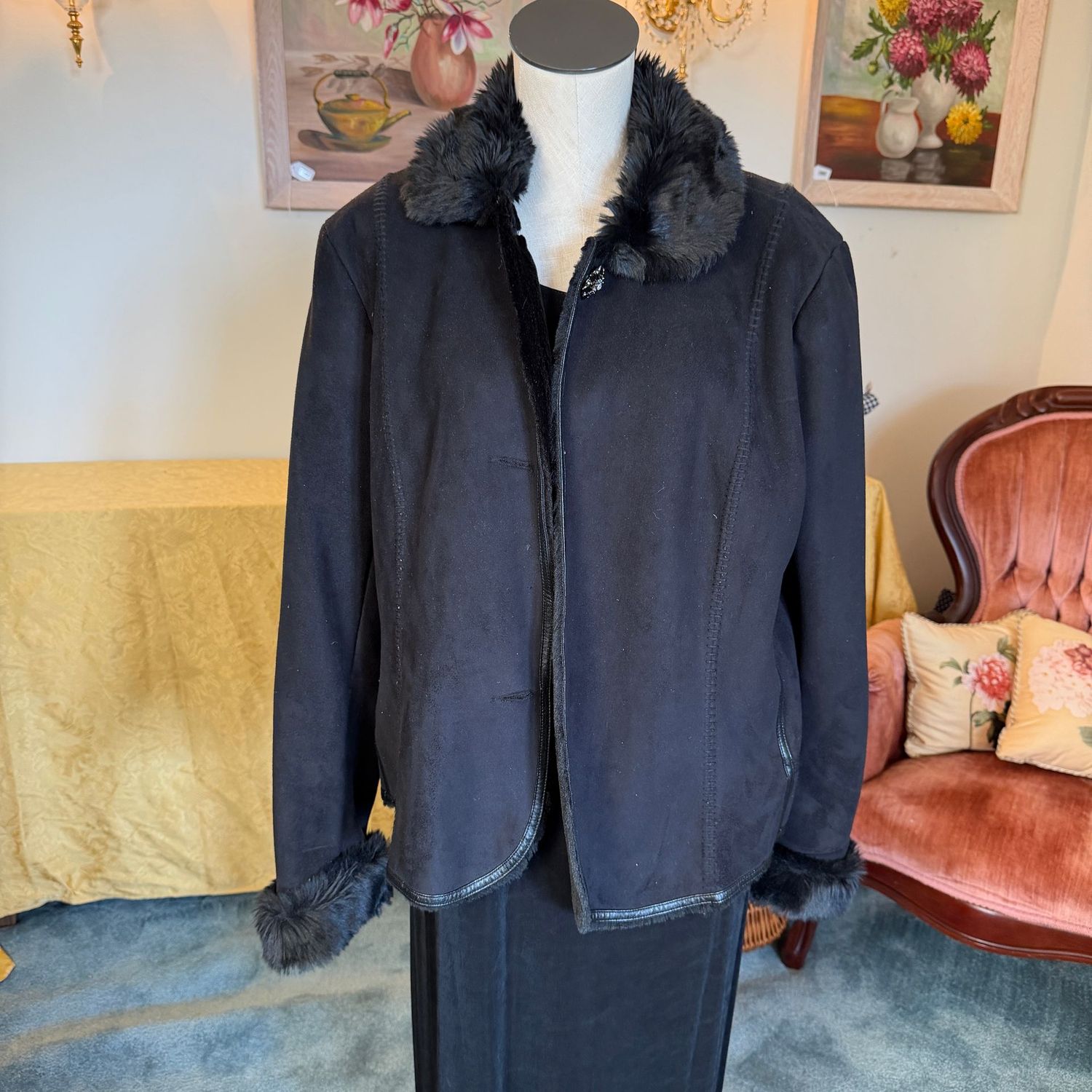 Soft Coldwater Creek jacket, women's size XL, missing a few buttons, S1786 Soft Coldwater Creek jacket, women's size XL, missing a few buttons, S1786