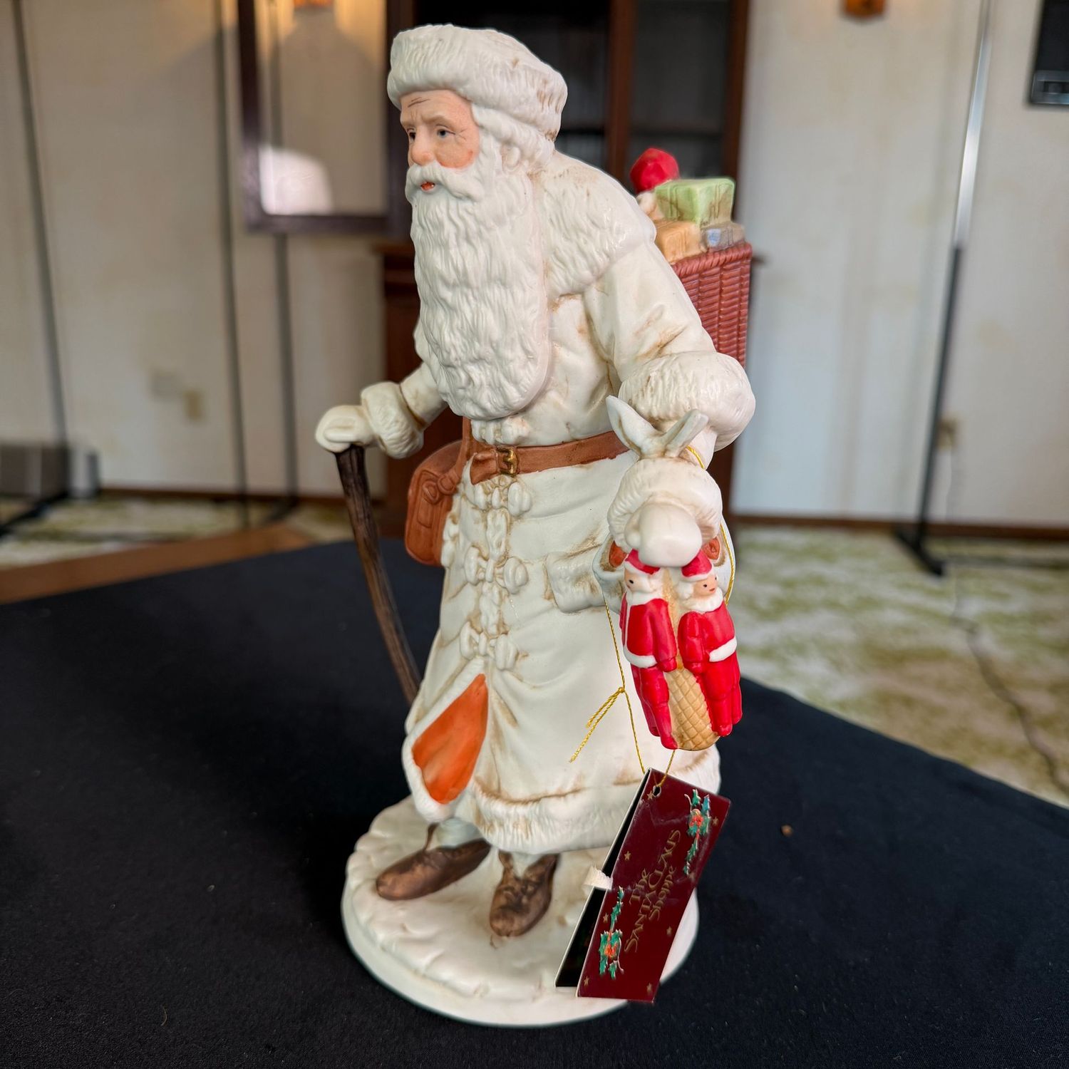 Santa Claus Shoppe bisque porcelain, Enesco, 10 Santa Claus Shoppe bisque porcelain, Enesco, 10", from Young's Floral, B0056