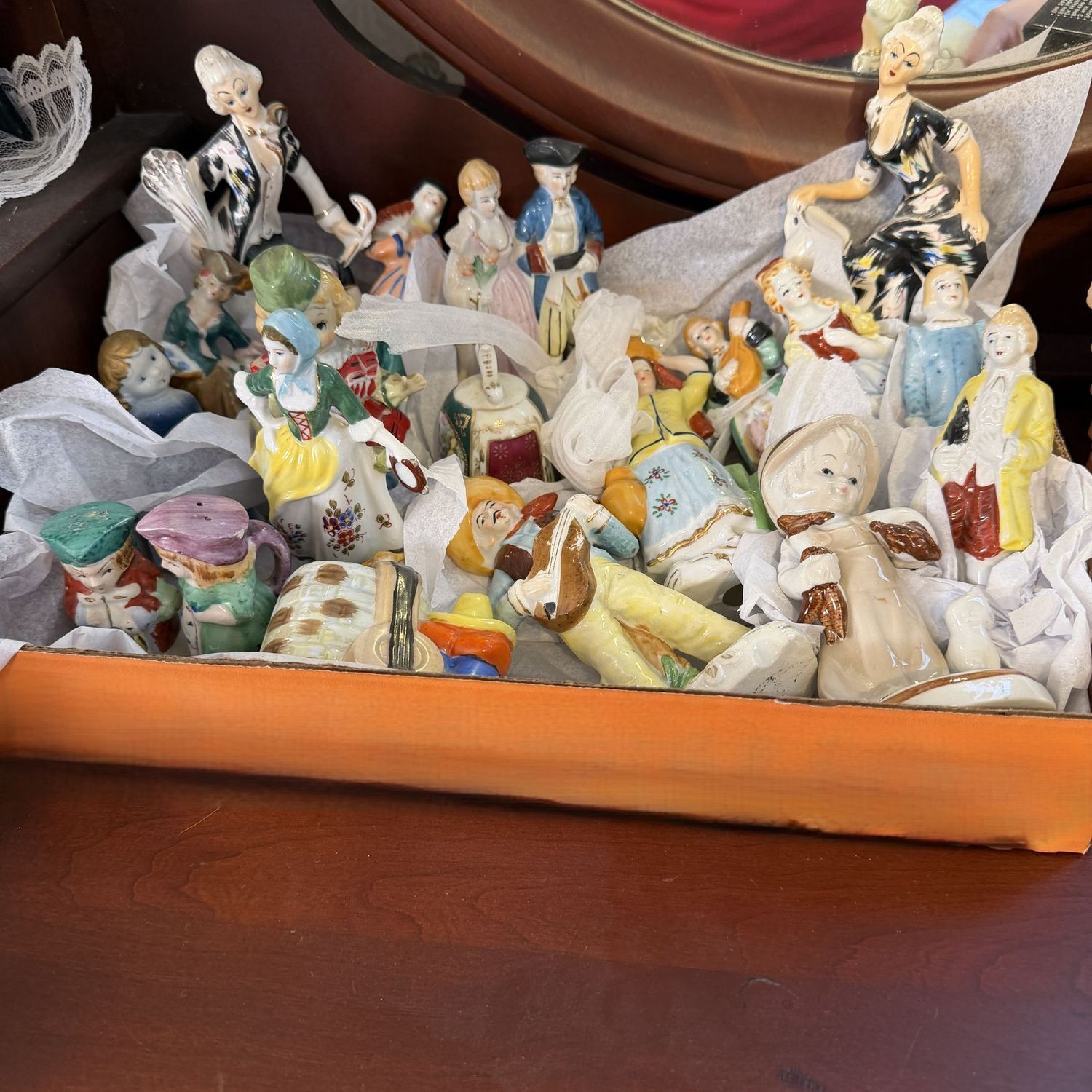 Decorative Lot #2, group of vintage porcelain figures, most from Japan, 2-5 Decorative Lot #2, group of vintage porcelain figures, most from Japan, 2-5"