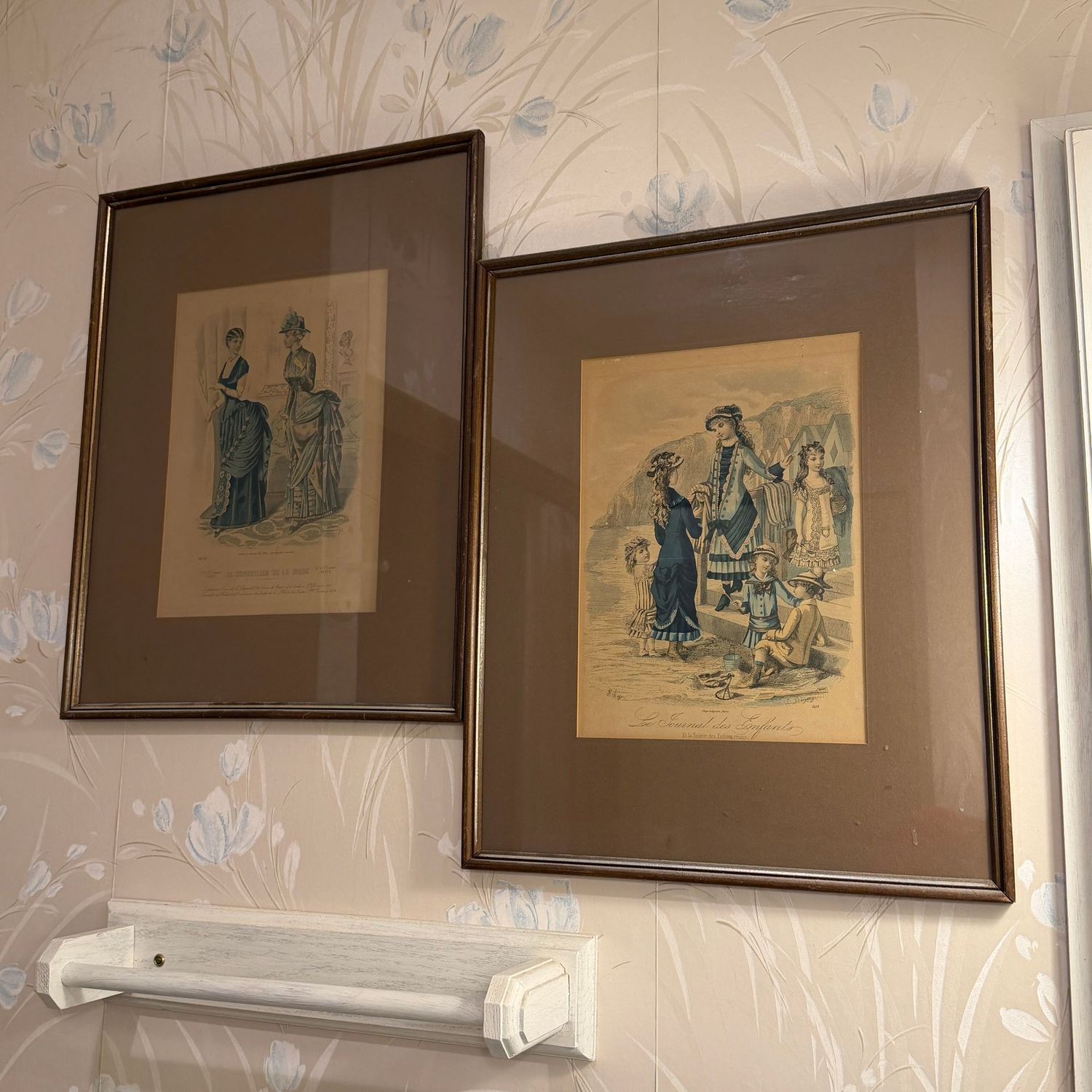 Pair of large fashion prints, 21 Pair of large fashion prints, 21" x 17"