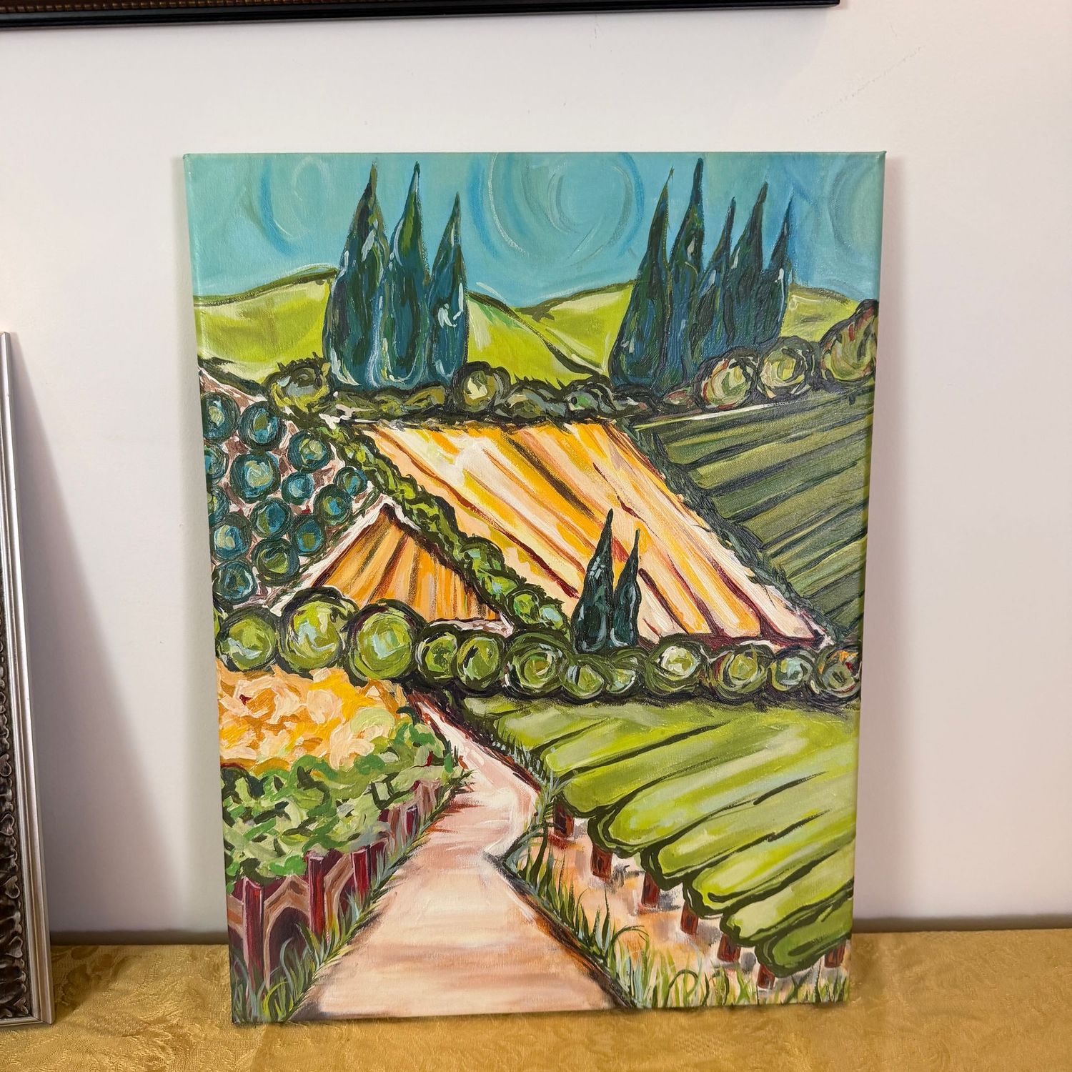 Southern Living at Home print on canvas, Rorie Scroggins, 14" x 18"