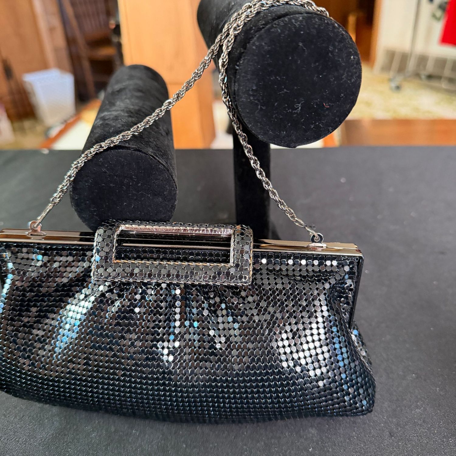 The Limited metal mesh evening bag purse, 7", B0189