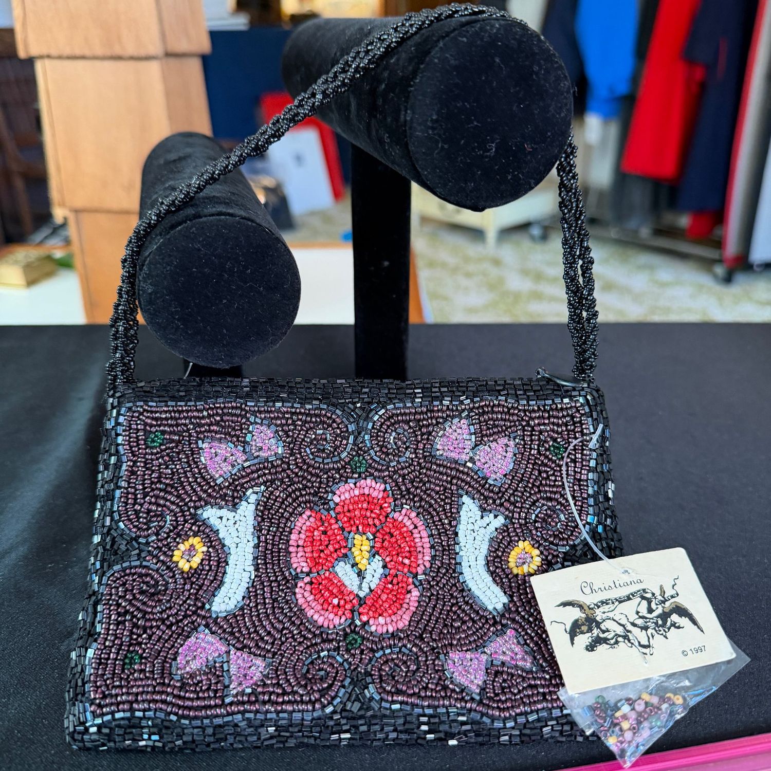 Beaded Christiana evening bag purse, B0204 Beaded Christiana evening bag purse, B0204